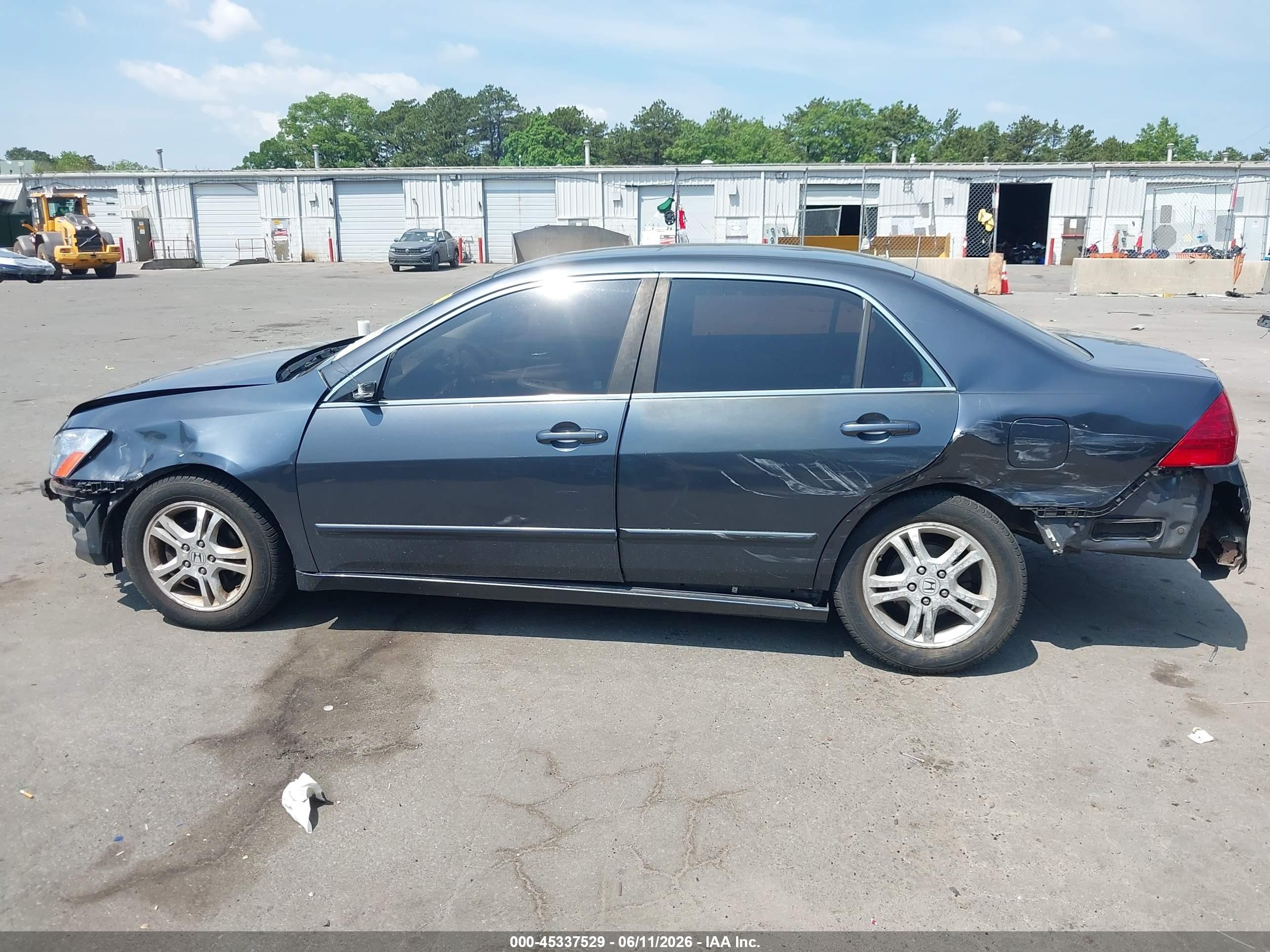 2007 Honda Accord 2.4 Ex Gray vin: 1HGCM56767A109796