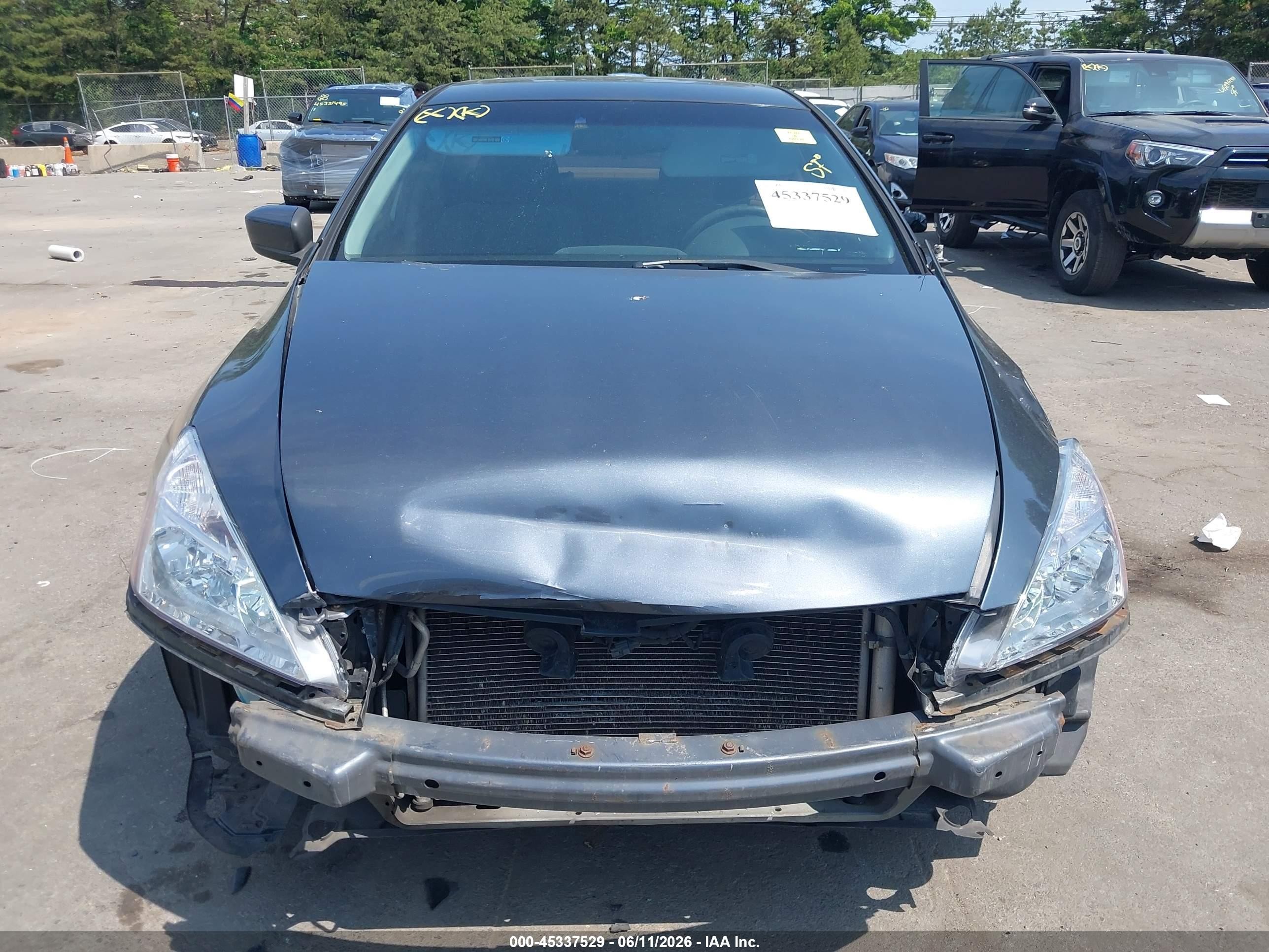 2007 Honda Accord 2.4 Ex Gray vin: 1HGCM56767A109796