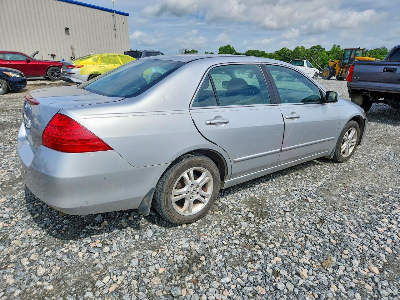 2007 Honda Accord Ex Silver vin: 1HGCM56767A121589