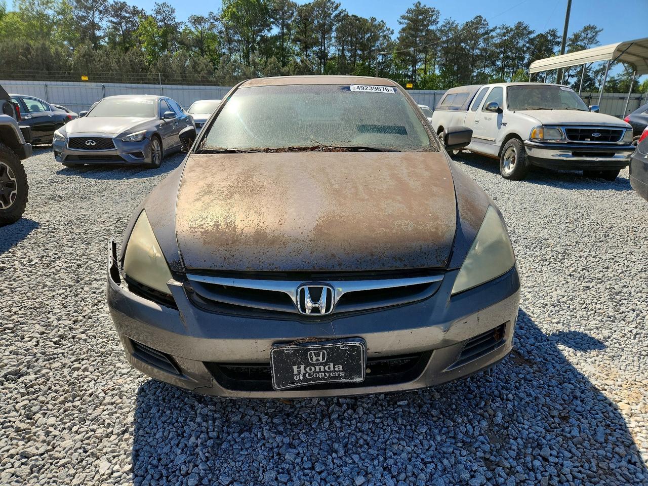 2007 Honda Accord Ex Gray vin: 1HGCM56767A125366