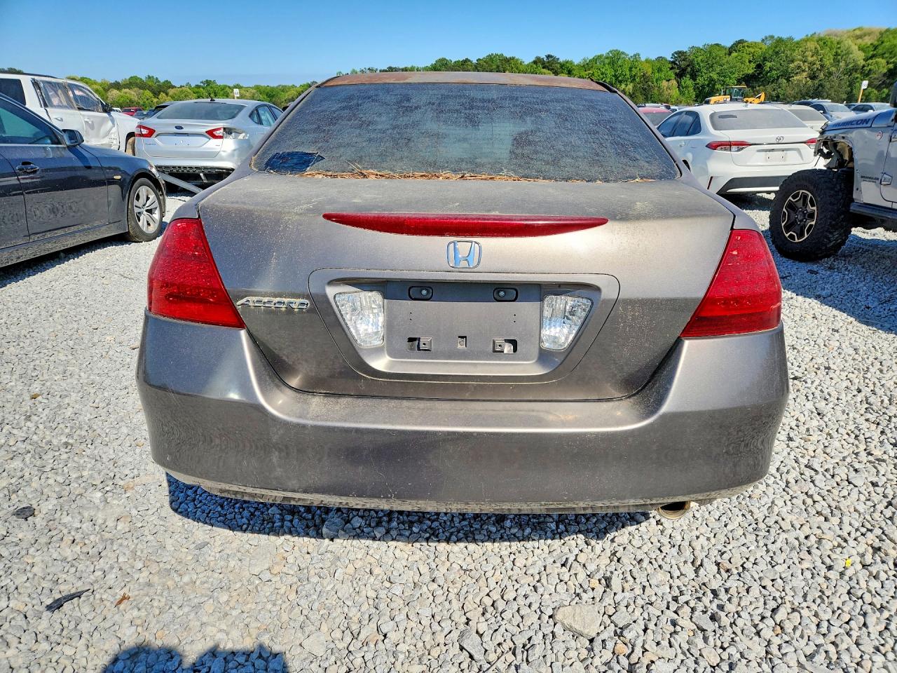 2007 Honda Accord Ex Gray vin: 1HGCM56767A125366