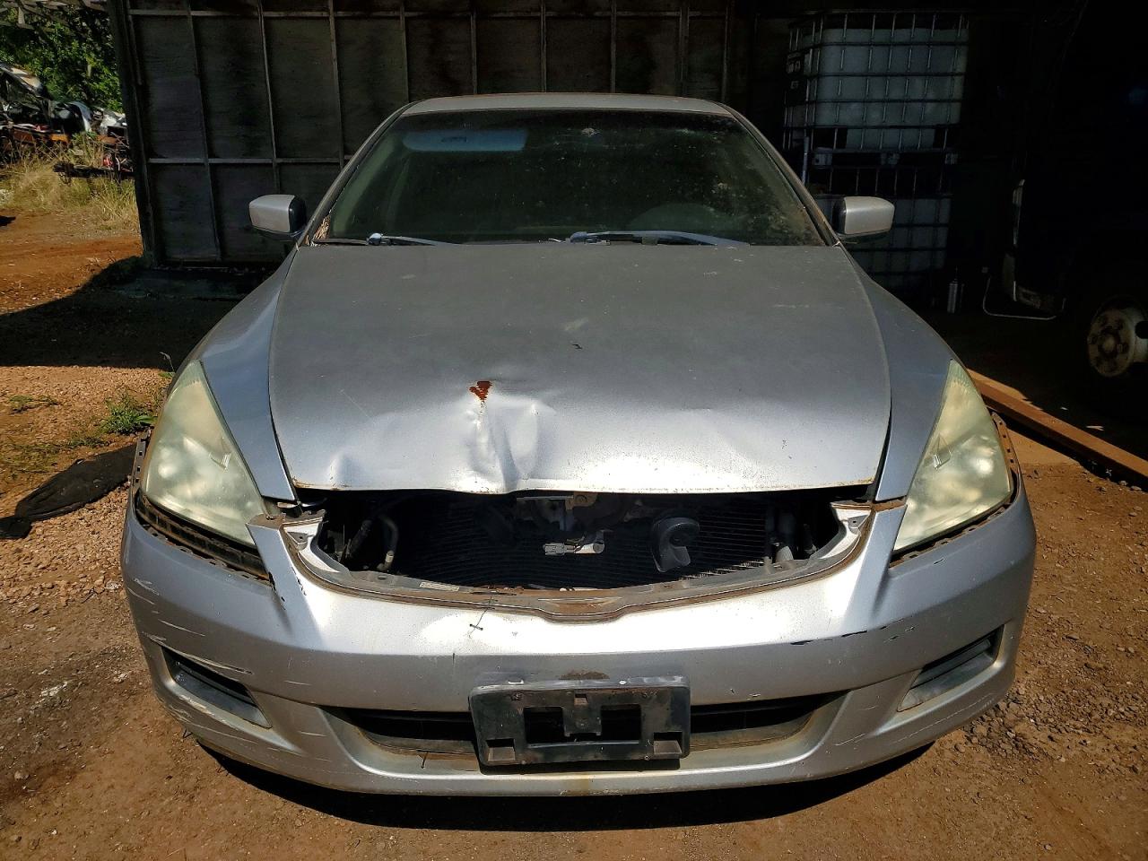 2007 Honda Accord Ex Silver vin: 1HGCM56767A182117