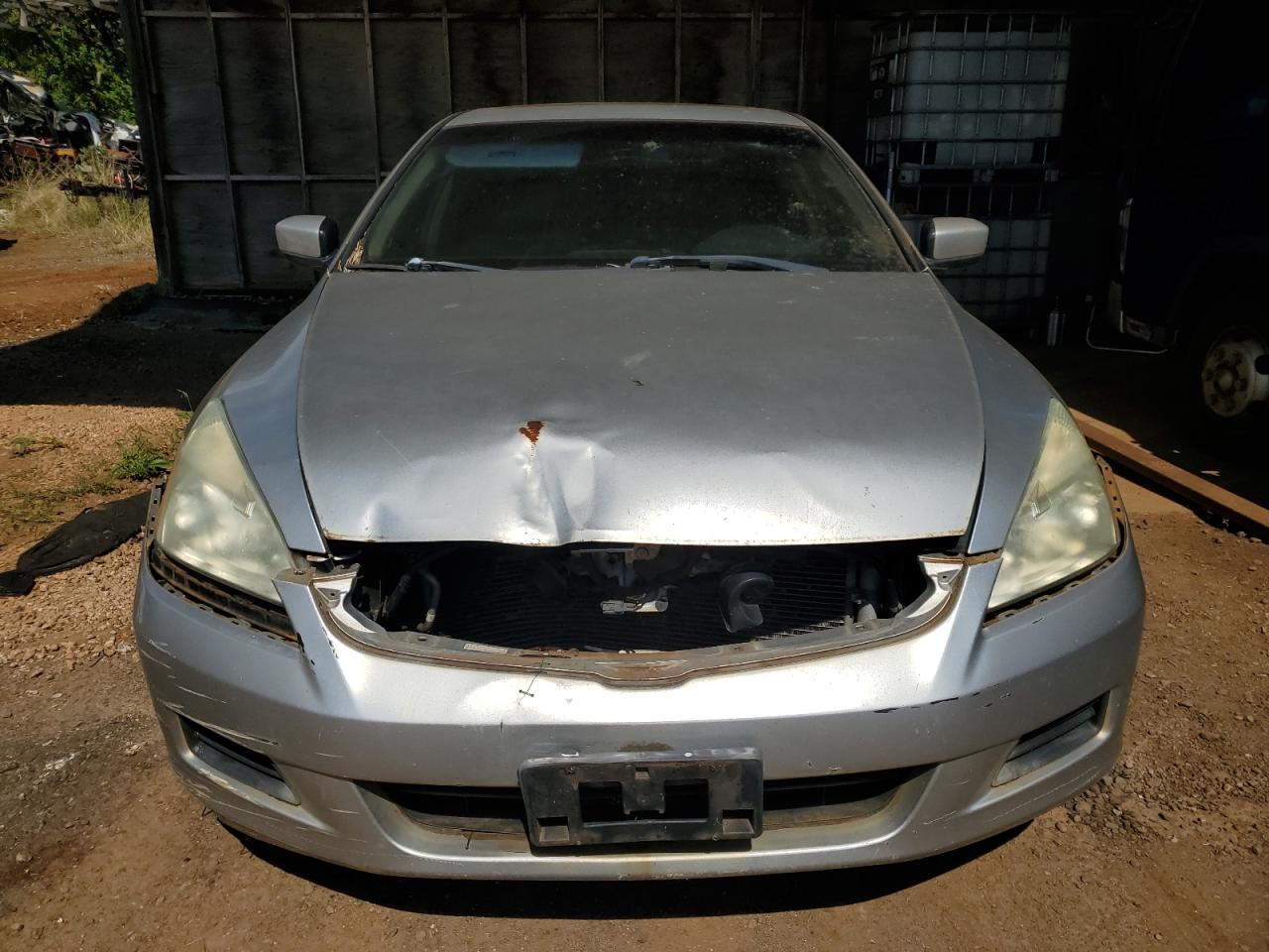 2007 Honda Accord Ex Silver vin: 1HGCM56767A182117 Damage: Grille, Missing, Replacement Required