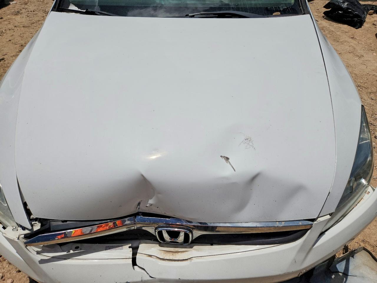 2007 Honda Accord Ex White vin: 1HGCM56767A201023