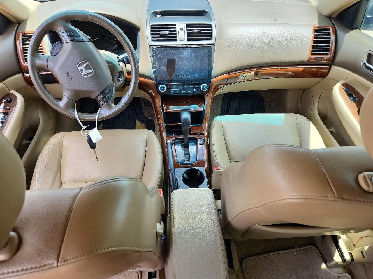 2007 Honda Accord Ex White vin: 1HGCM56767A201023