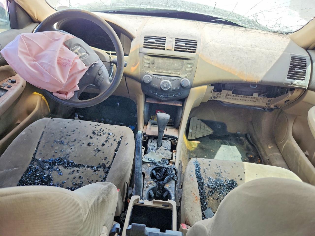 2004 Honda Accord Ex White vin: 1HGCM56774A075797