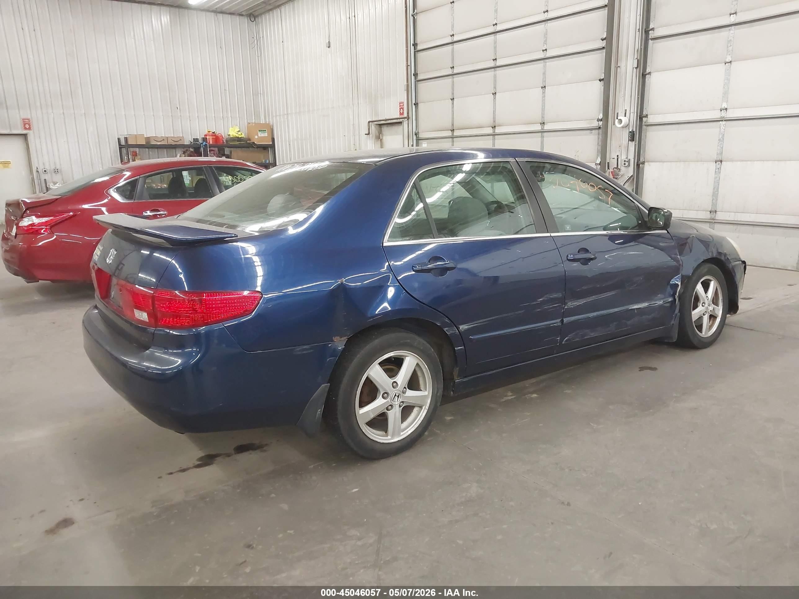 2005 Honda Accord 2.4 Ex Синий vin: 1HGCM56775A139595
