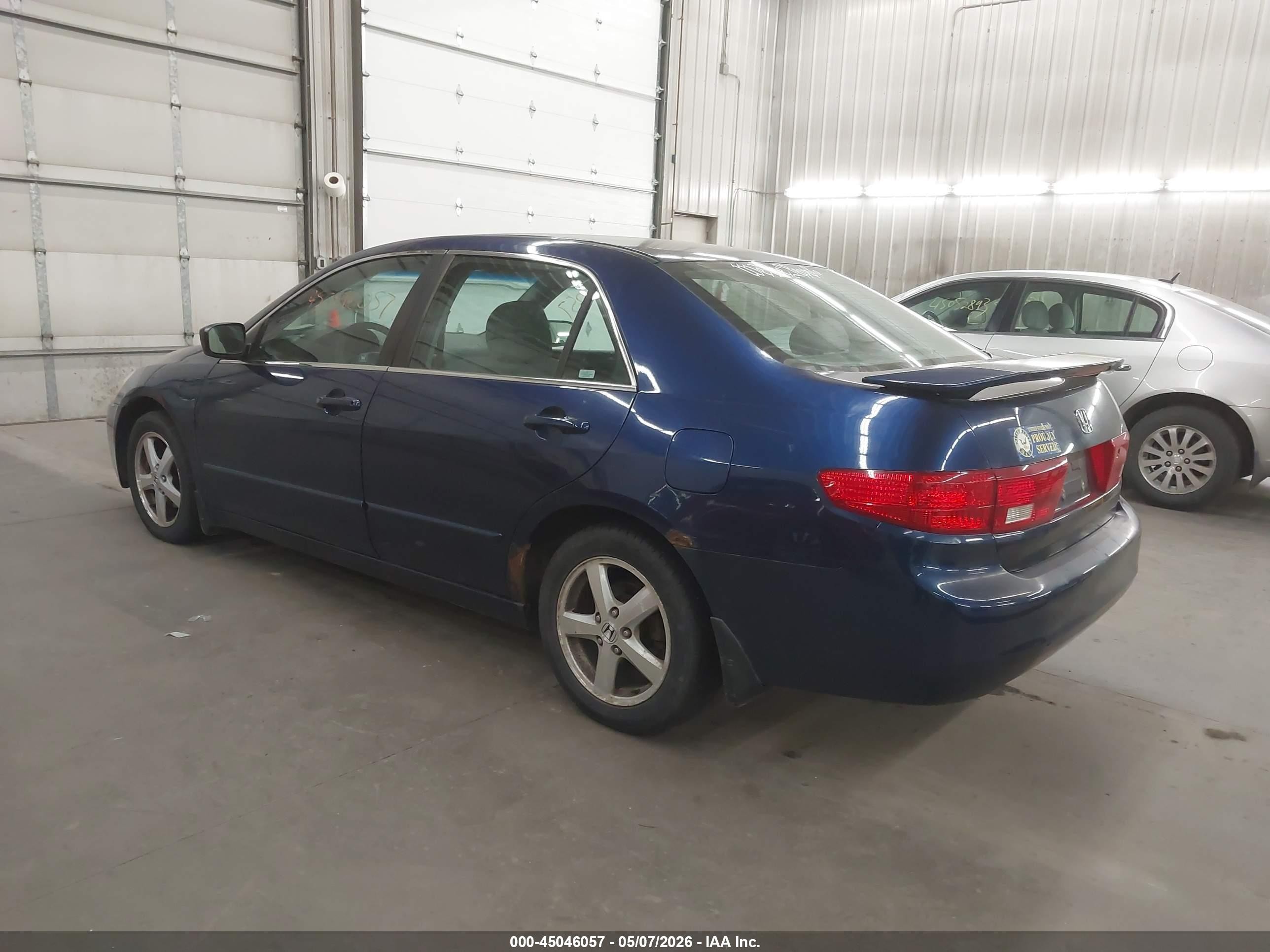 2005 Honda Accord 2.4 Ex Синий vin: 1HGCM56775A139595