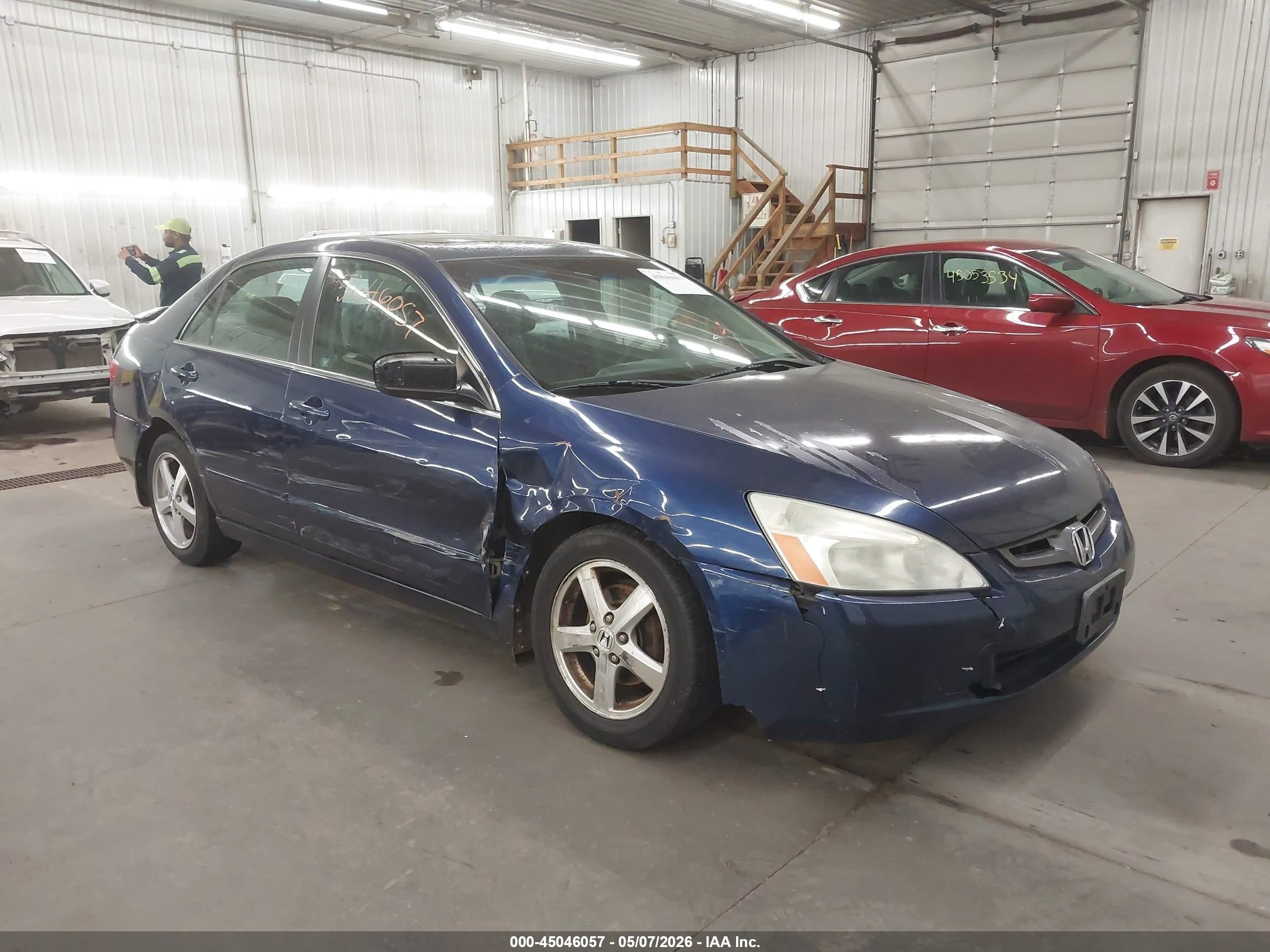 2005 Honda Accord 2.4 Ex Синий vin: 1HGCM56775A139595