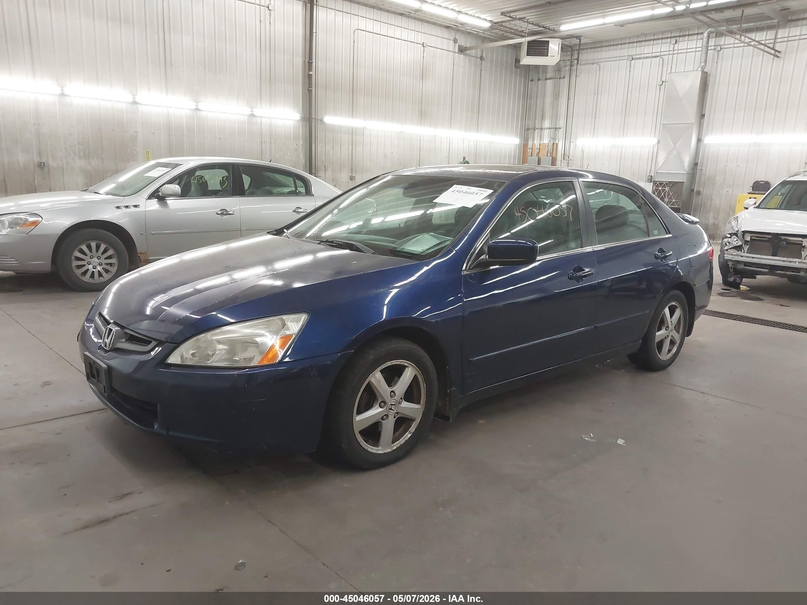 2005 Honda Accord 2.4 Ex Синий vin: 1HGCM56775A139595