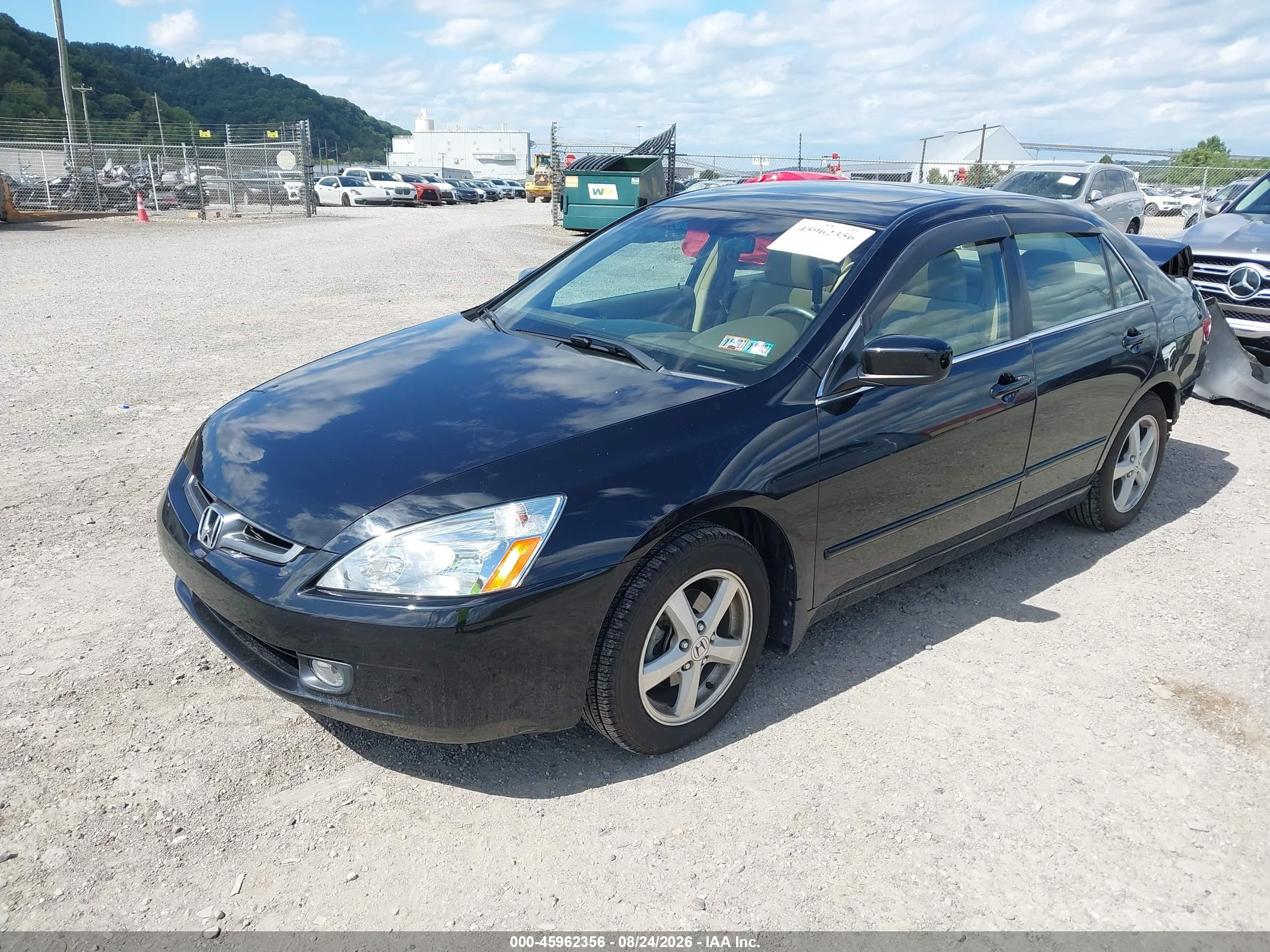 2005 Honda Accord 2.4 Ex Black vin: 1HGCM56775A193317