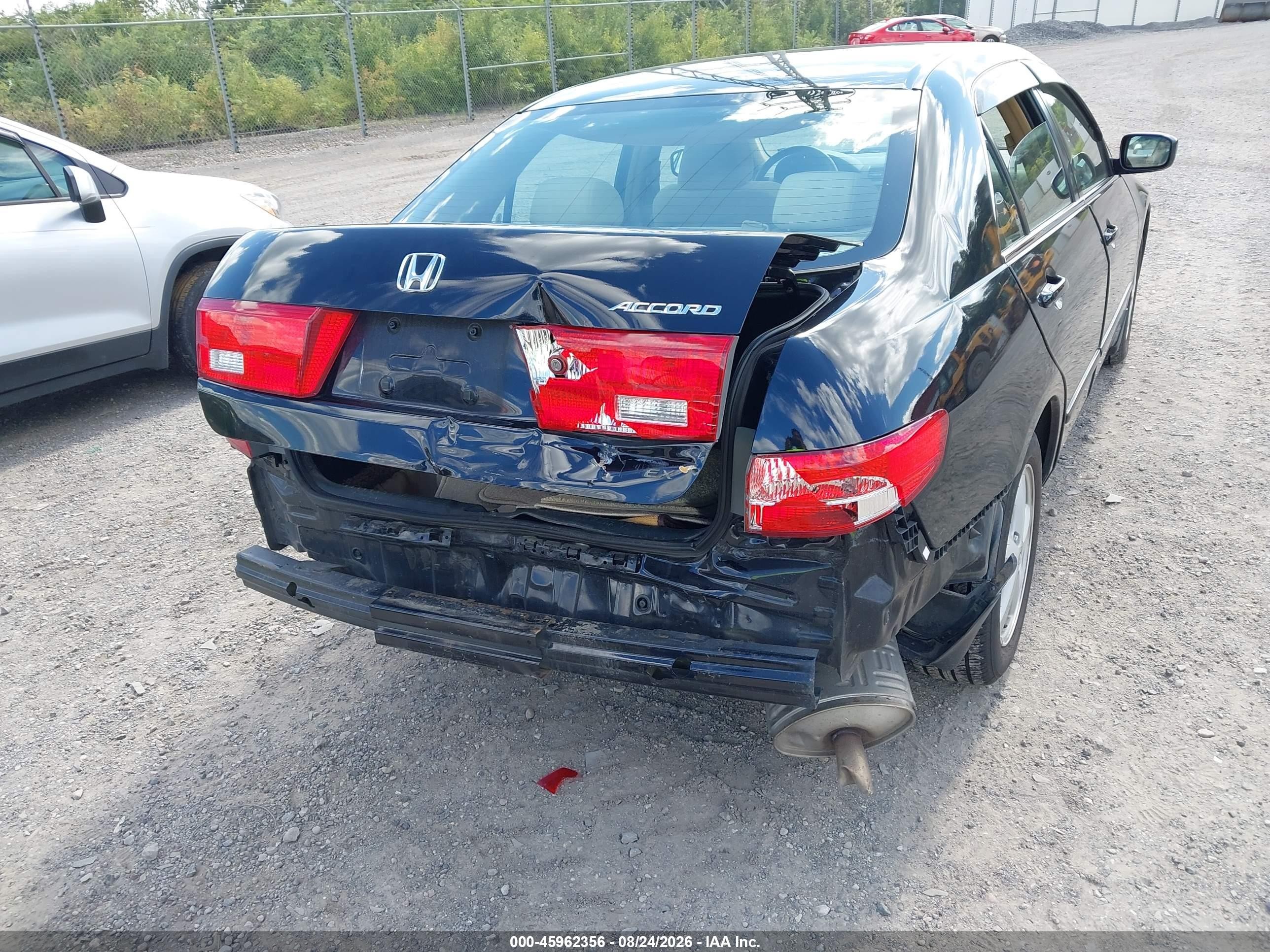 2005 Honda Accord 2.4 Ex Black vin: 1HGCM56775A193317