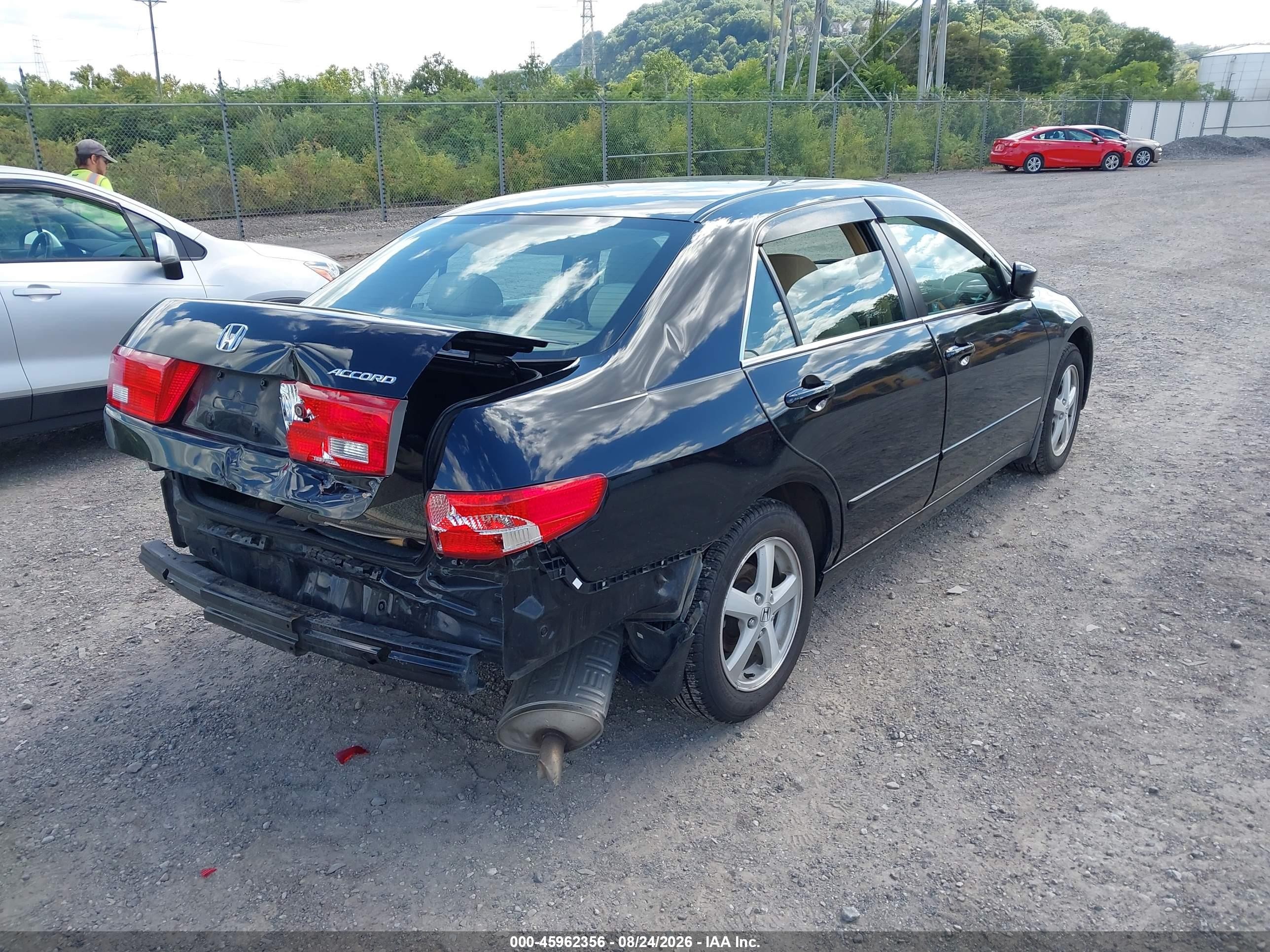 2005 Honda Accord 2.4 Ex Black vin: 1HGCM56775A193317