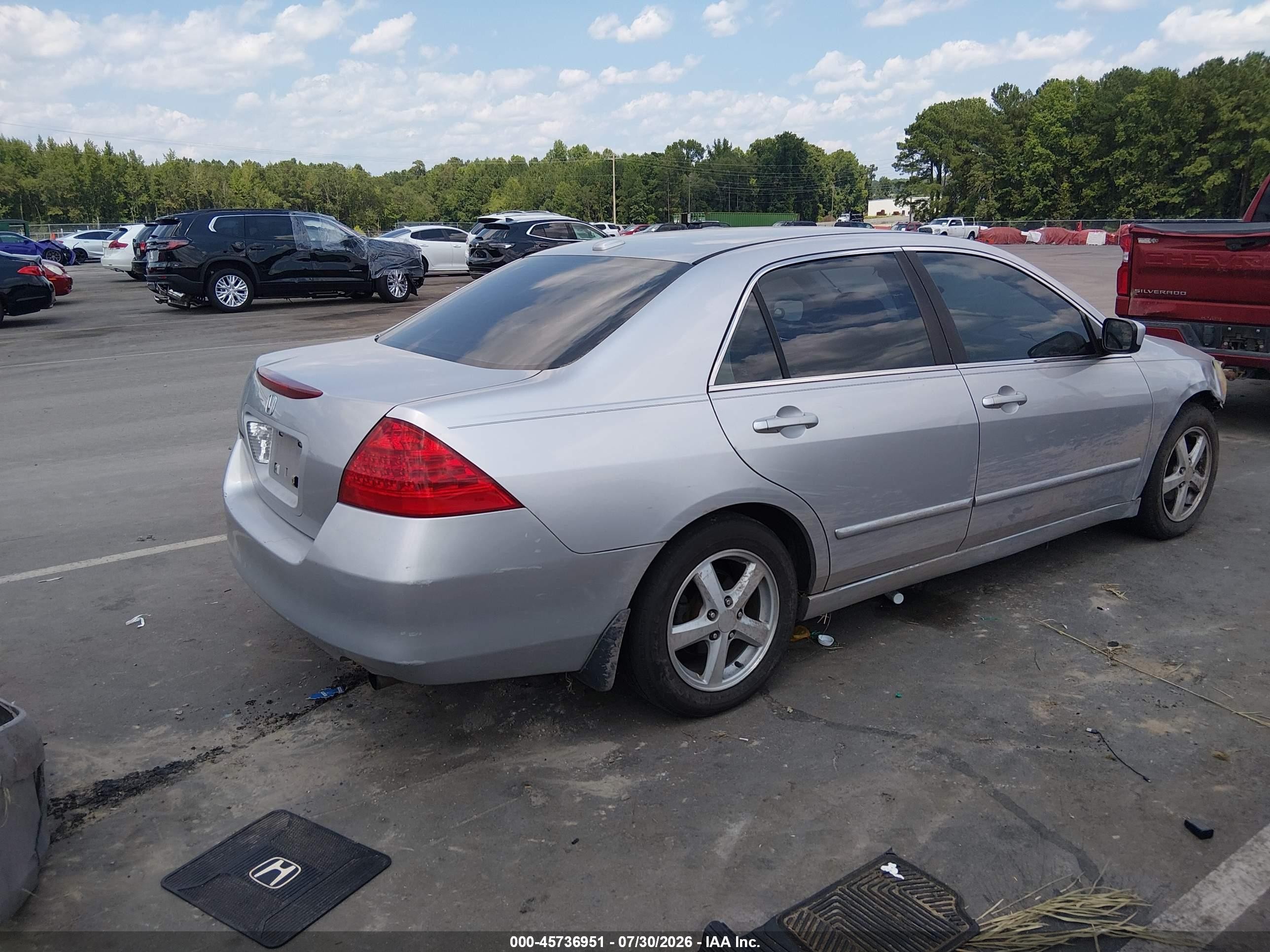 2006 Honda Accord 2.4 Ex Silver vin: 1HGCM56776A041703
