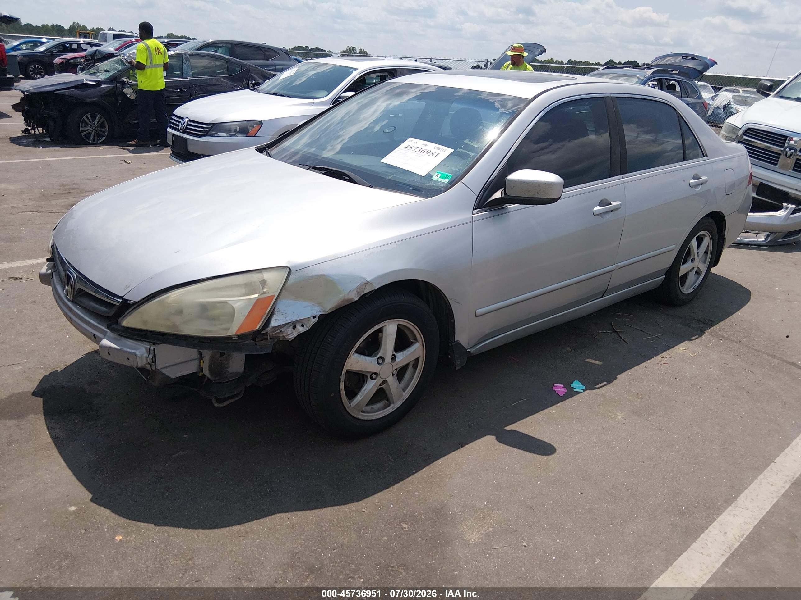 2006 Honda Accord 2.4 Ex Silver vin: 1HGCM56776A041703