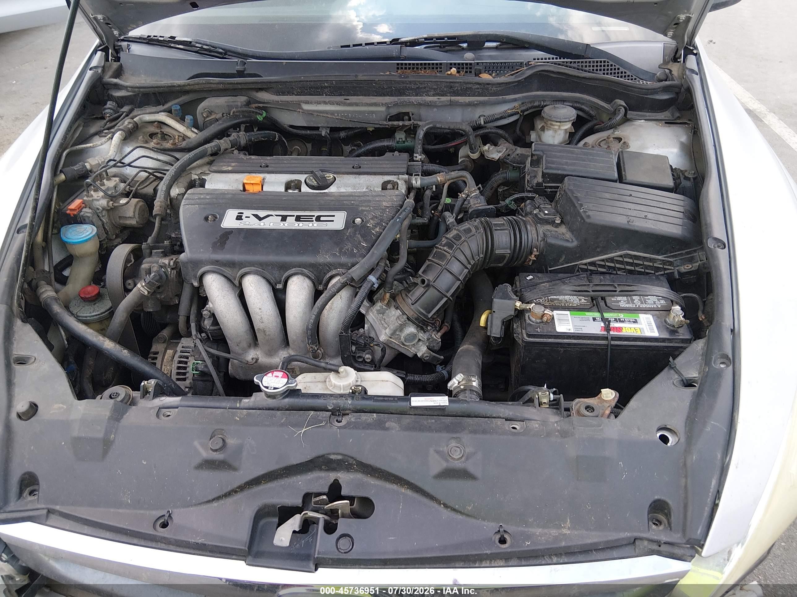 2006 Honda Accord 2.4 Ex Silver vin: 1HGCM56776A041703