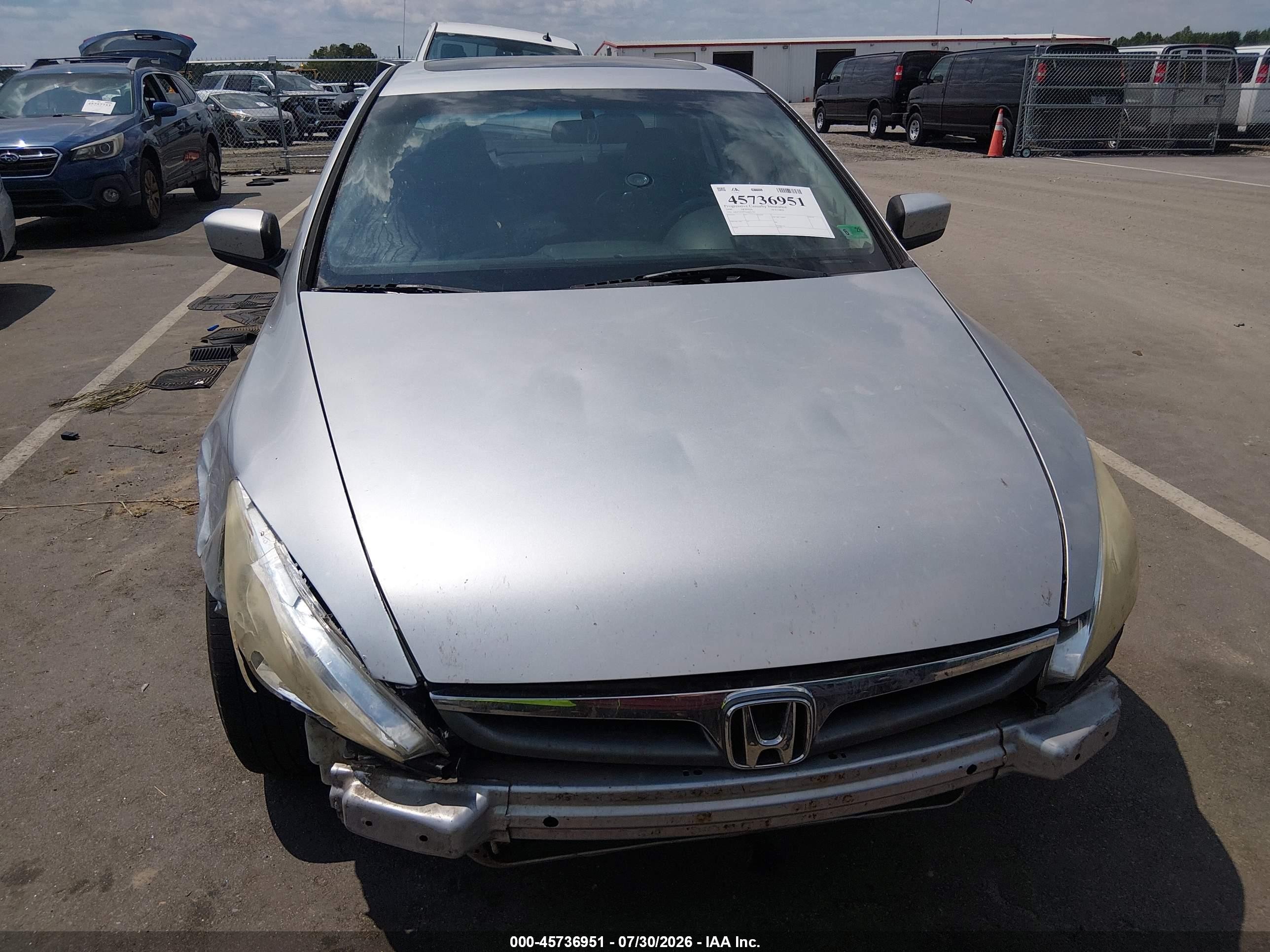 2006 Honda Accord 2.4 Ex Silver vin: 1HGCM56776A041703