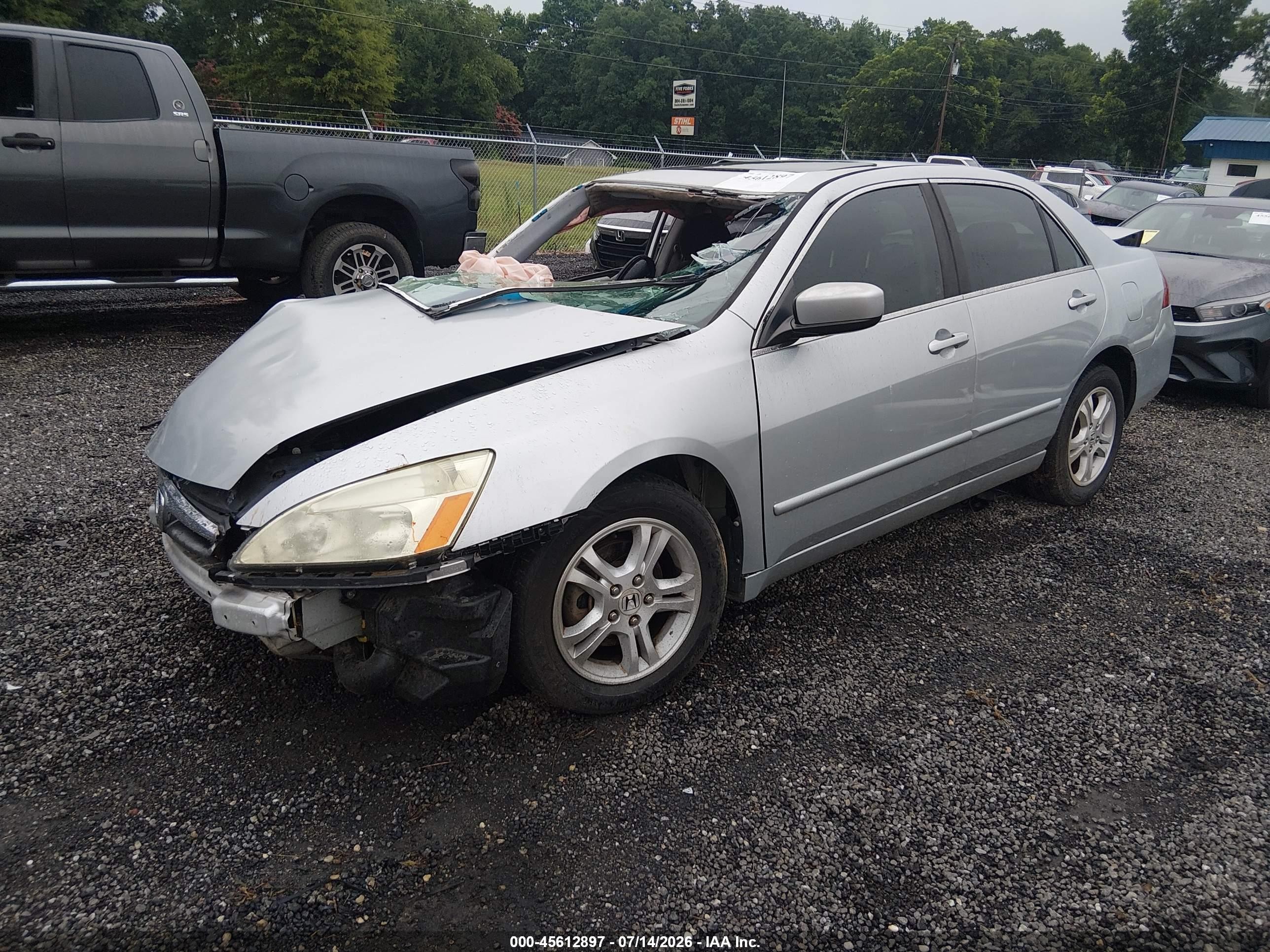 2006 Honda Accord 2.4 Ex Silver vin: 1HGCM56776A097074
