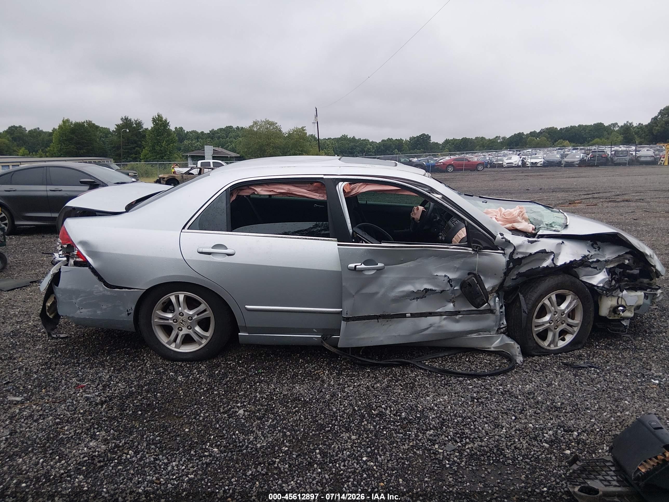 2006 Honda Accord 2.4 Ex Silver vin: 1HGCM56776A097074
