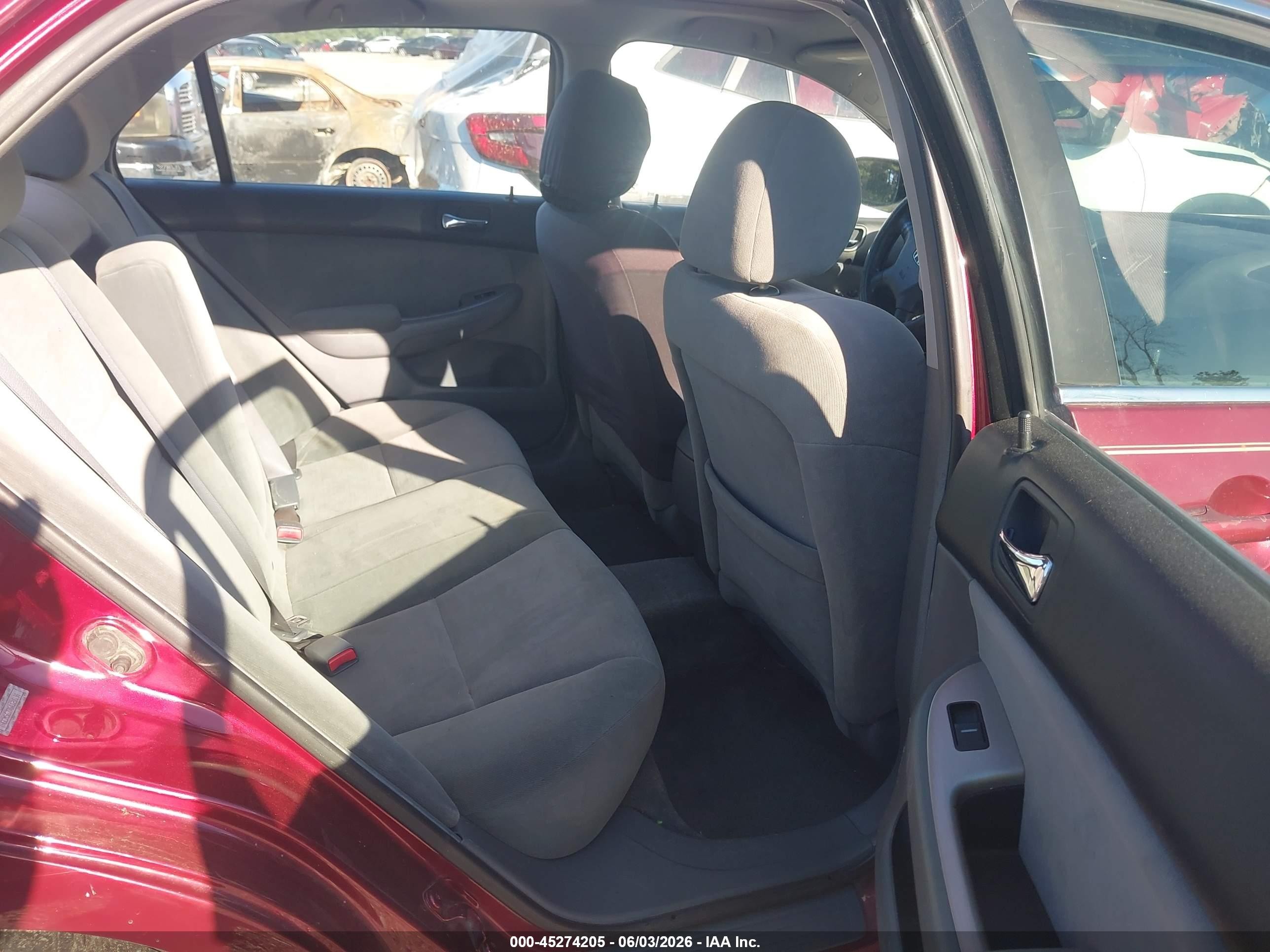 2006 Honda Accord 2.4 Ex Burgundy vin: 1HGCM56776A120191