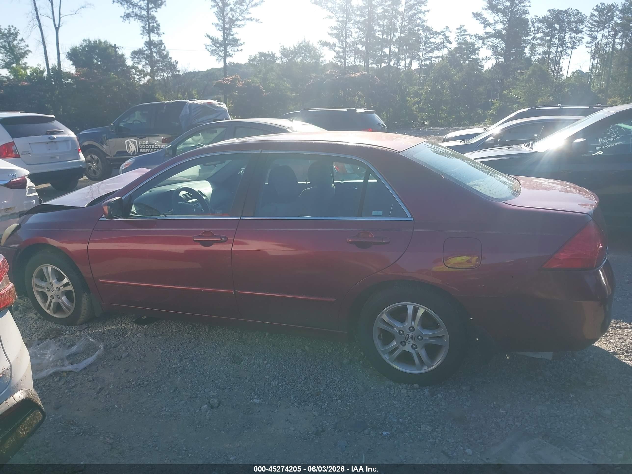 2006 Honda Accord 2.4 Ex Burgundy vin: 1HGCM56776A120191