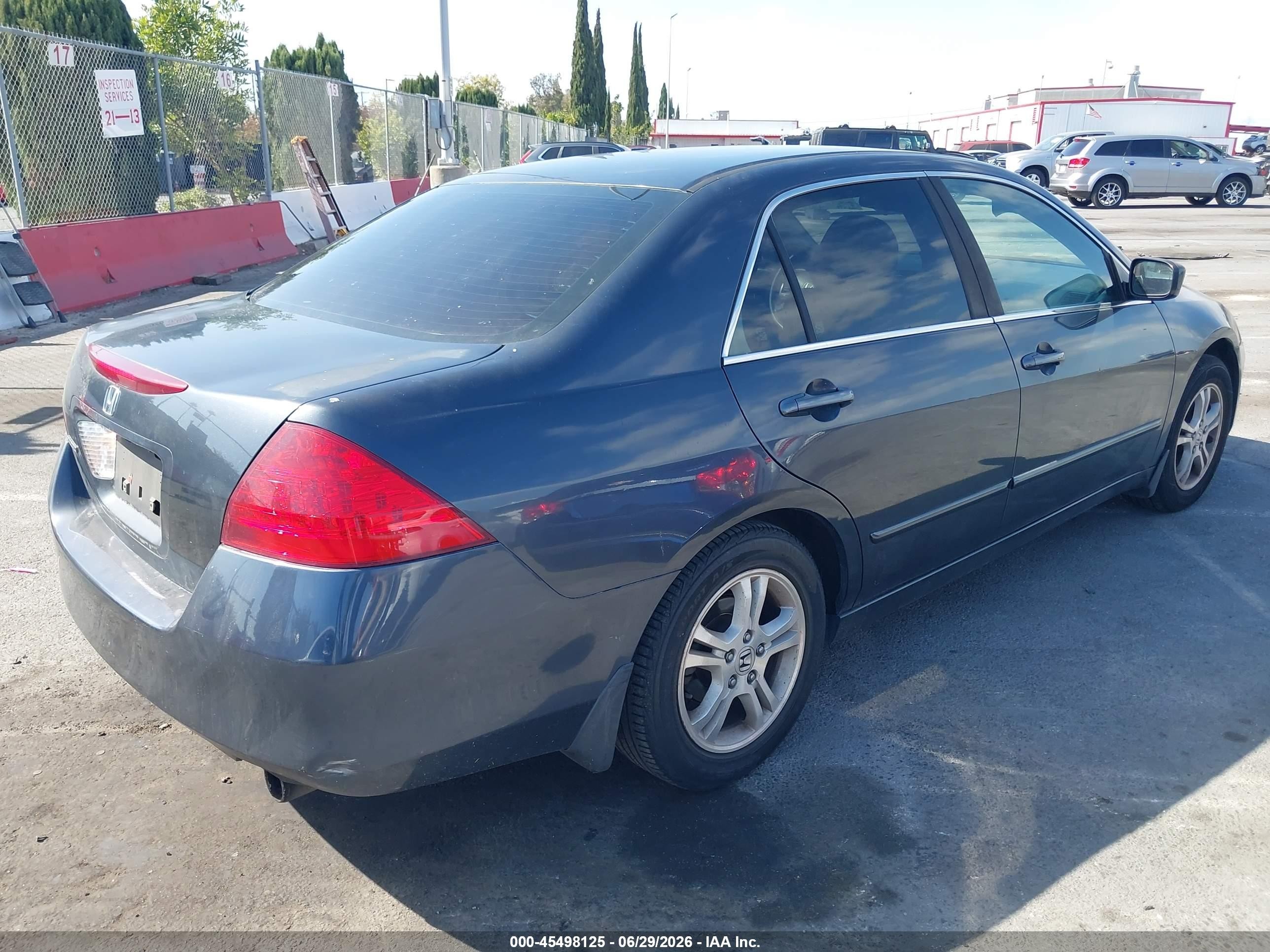 2006 Honda Accord 2.4 Ex Gray vin: 1HGCM56776A121213