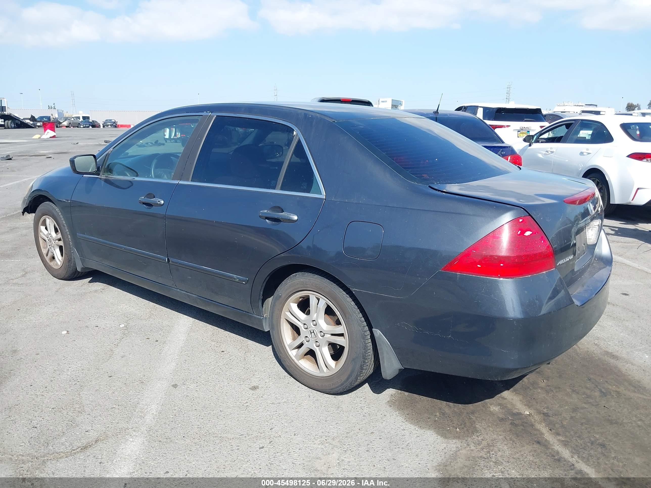 2006 Honda Accord 2.4 Ex Gray vin: 1HGCM56776A121213