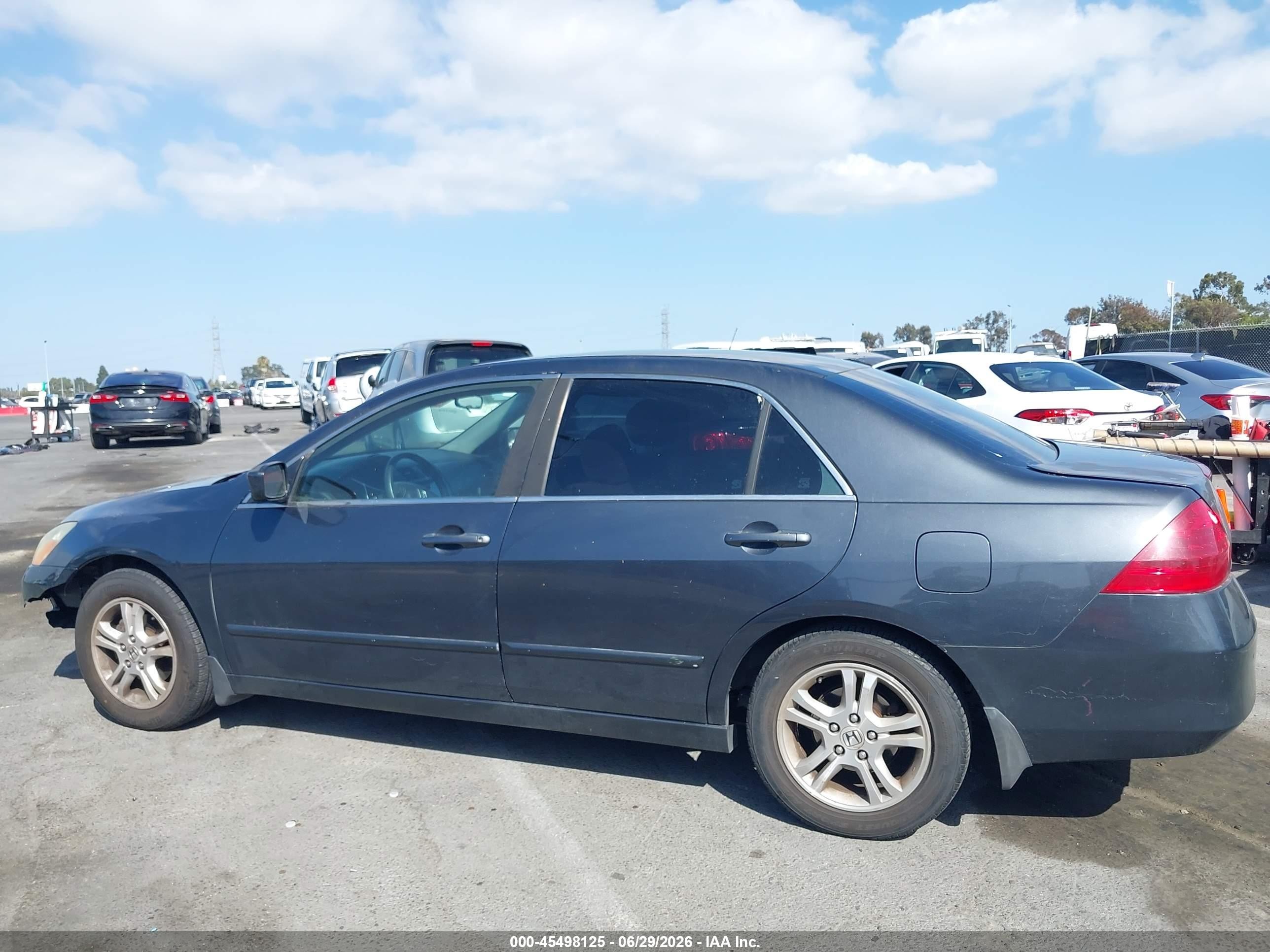 2006 Honda Accord 2.4 Ex Gray vin: 1HGCM56776A121213