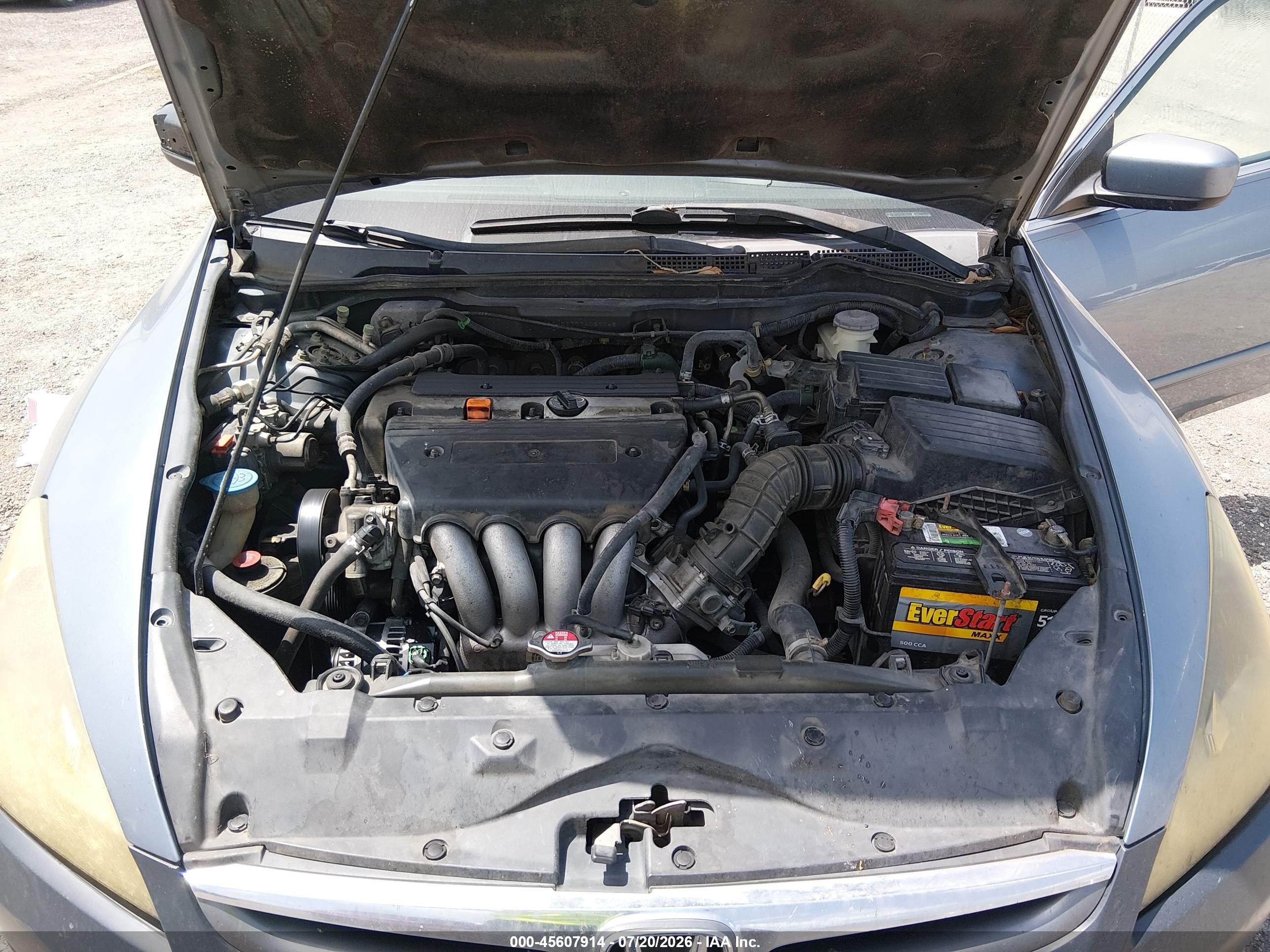 2007 Honda Accord 2.4 Ex Синий vin: 1HGCM56777A037748