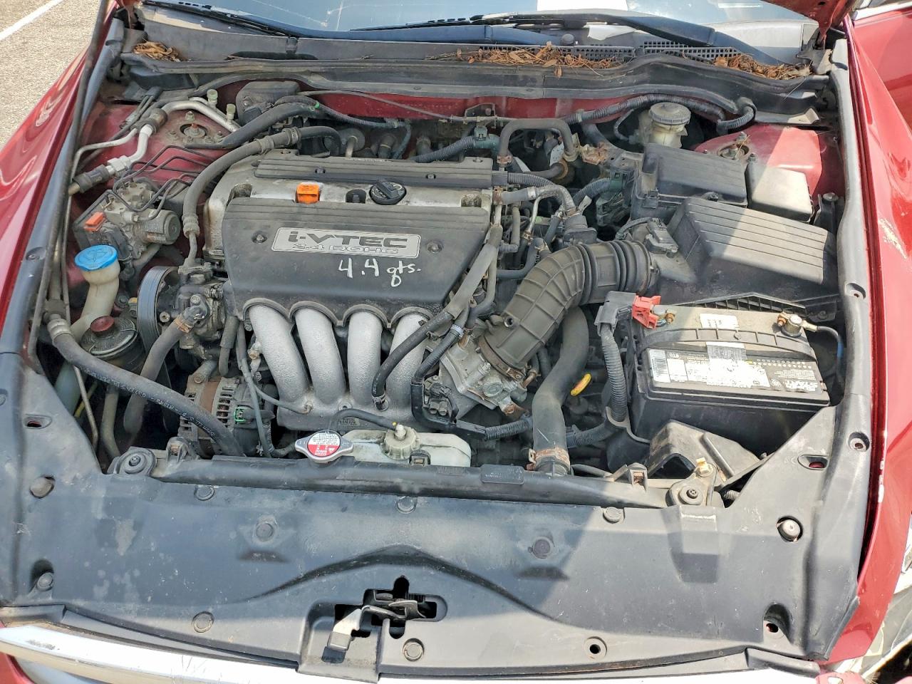 2007 Honda Accord Ex Red vin: 1HGCM56777A129278