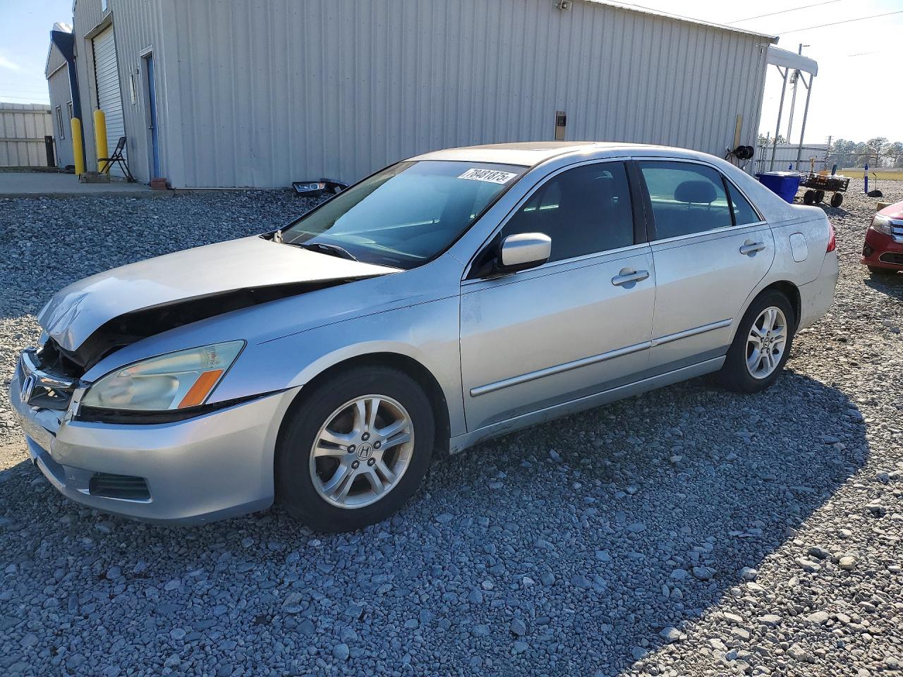 2007 Honda Accord Ex Silver vin: 1HGCM56777A141737