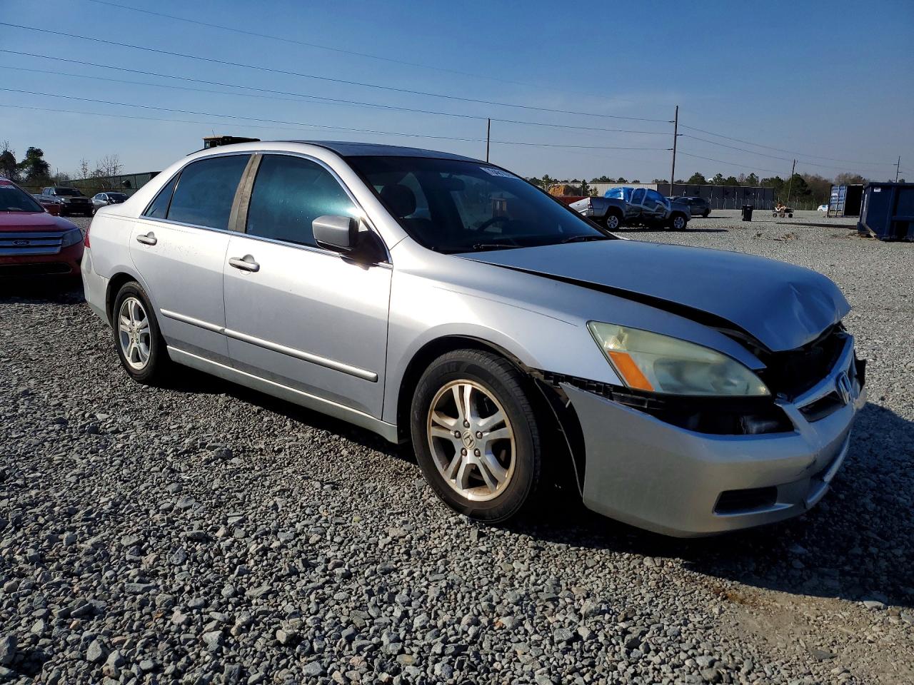 2007 Honda Accord Ex Silver vin: 1HGCM56777A141737