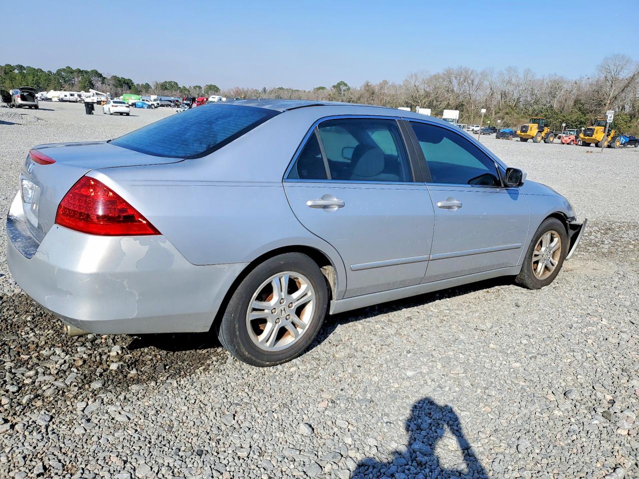 2007 Honda Accord Ex Silver vin: 1HGCM56777A141737