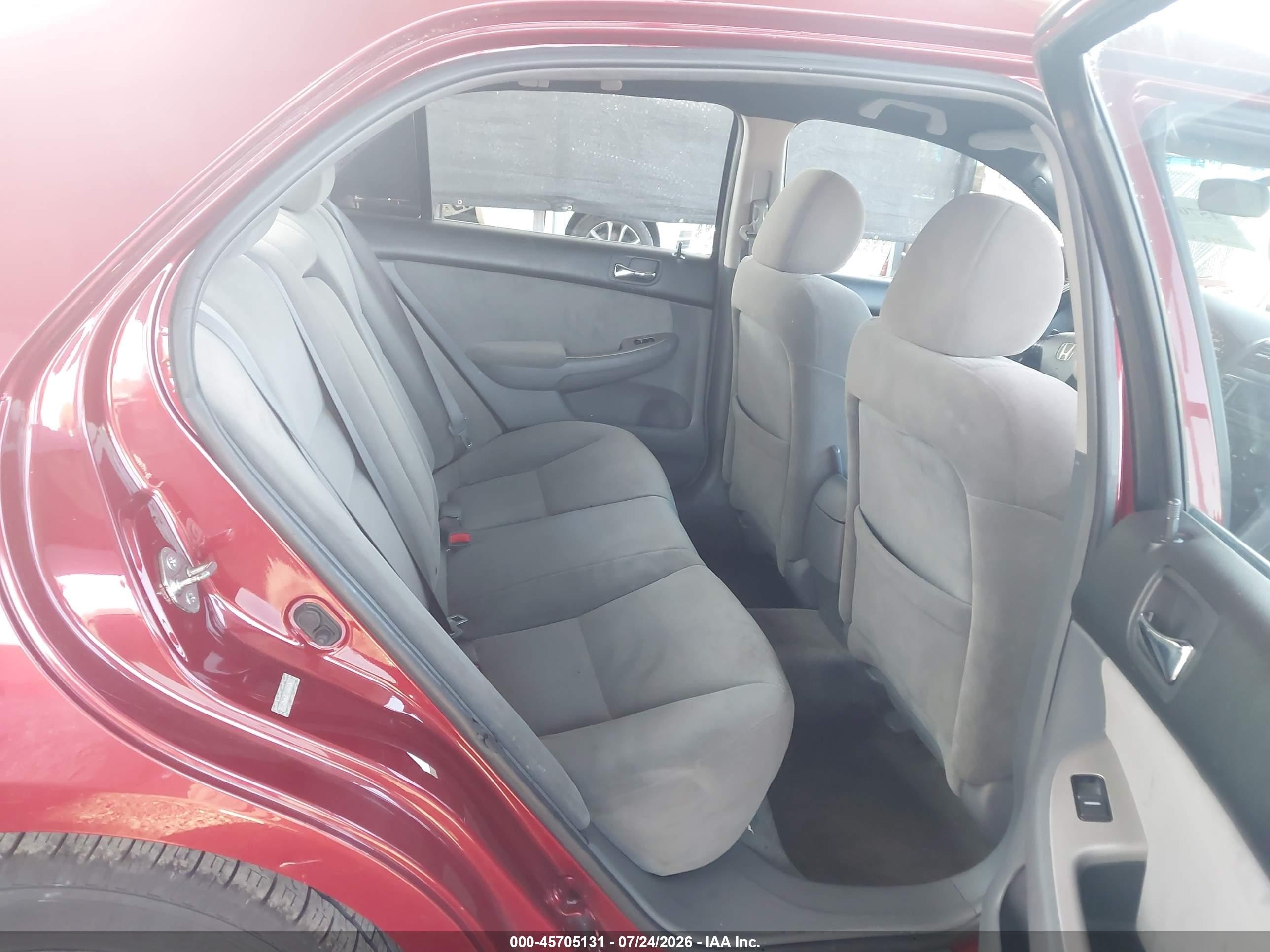 2007 Honda Accord 2.4 Ex Red vin: 1HGCM56777A168243