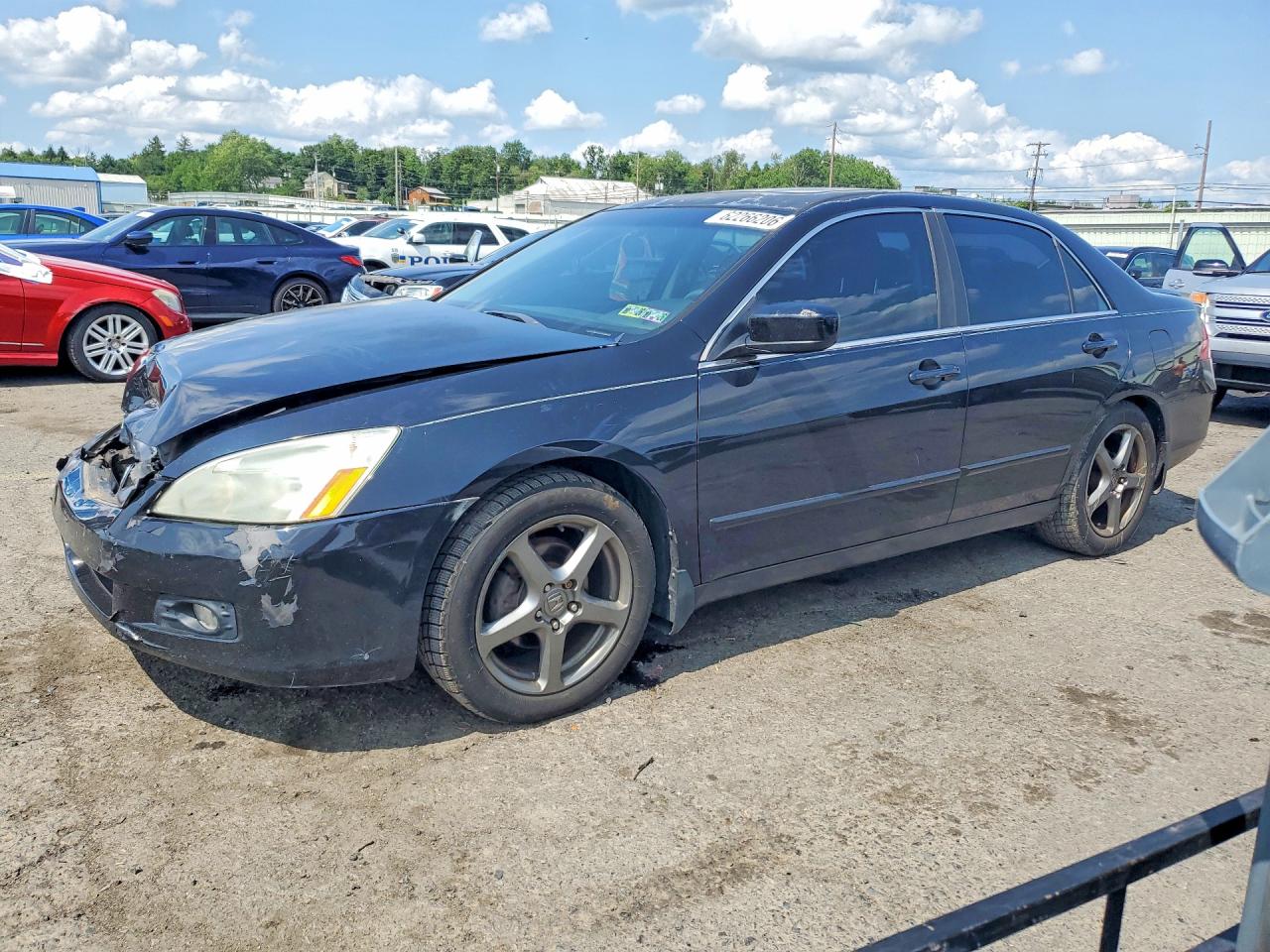 2007 Honda Accord Ex Black vin: 1HGCM56777A171840