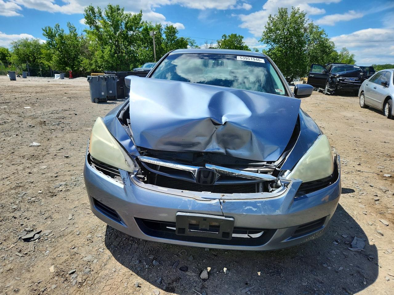 2007 Honda Accord Ex Серый vin: 1HGCM56777A200611