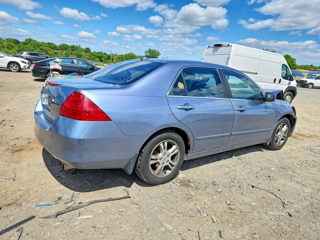 2007 Honda Accord Ex Серый vin: 1HGCM56777A200611