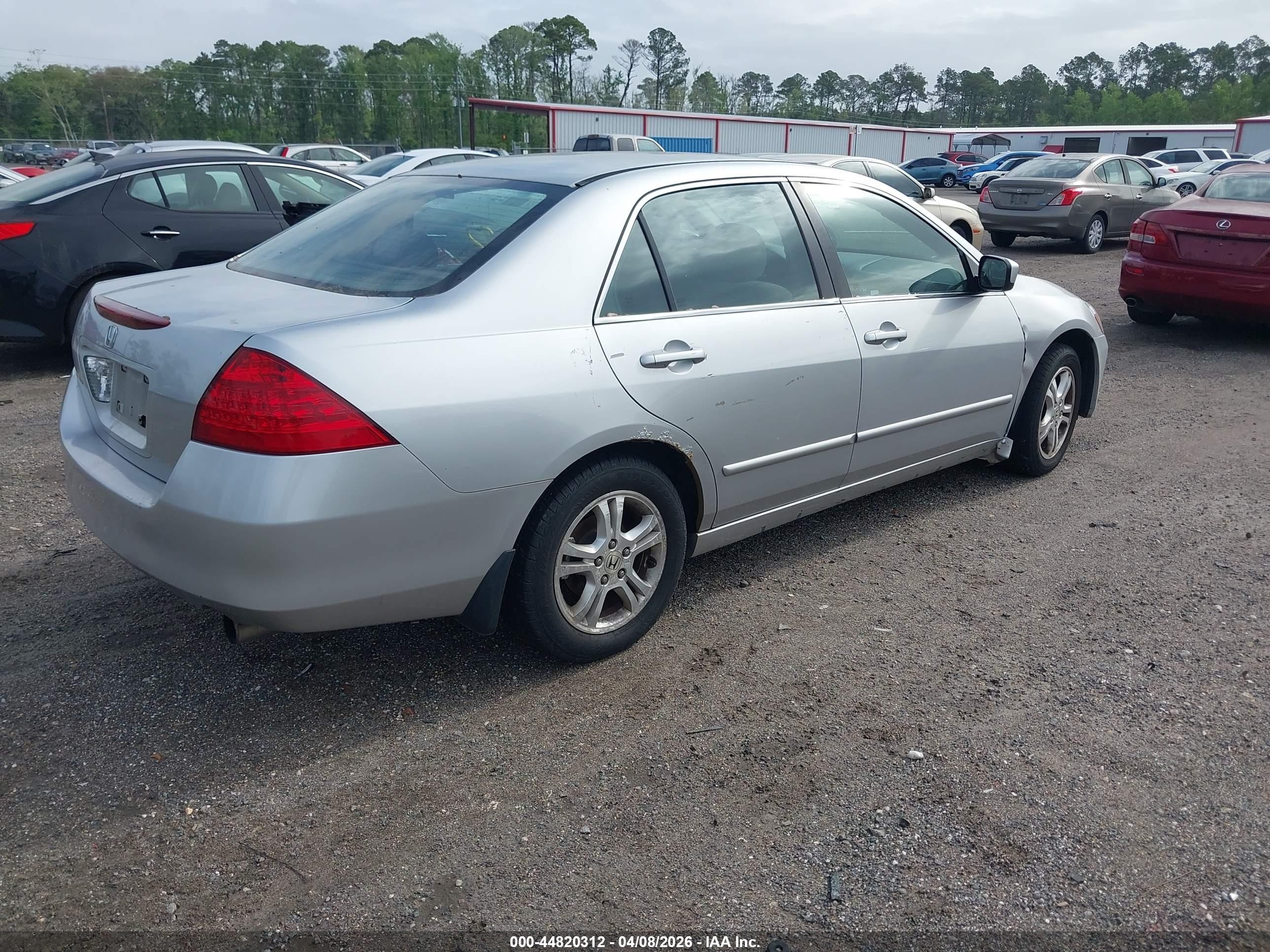 2007 Honda Accord 2.4 Ex Silver vin: 1HGCM56777A226187