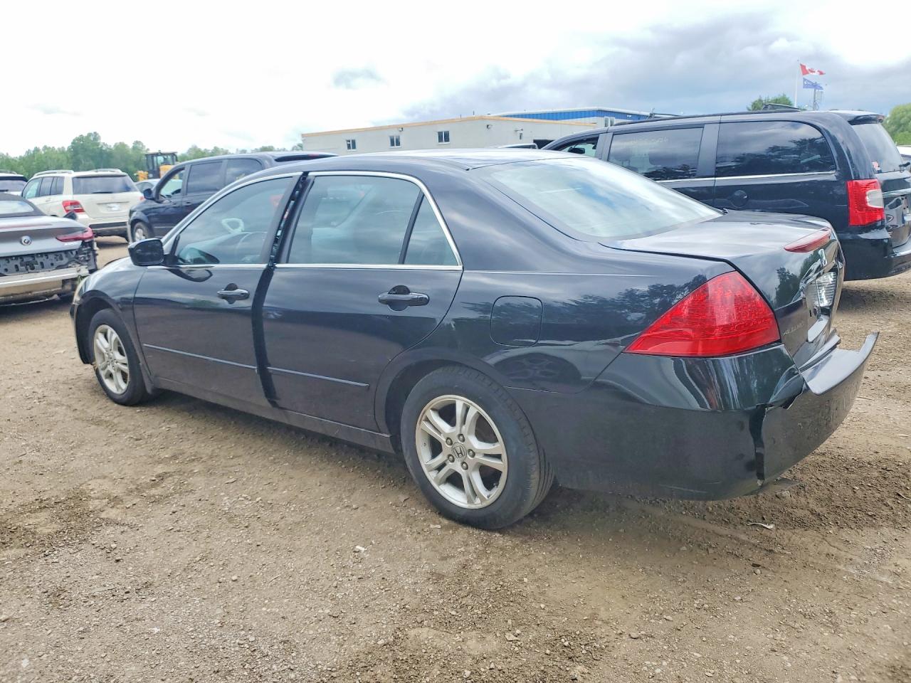 2007 Honda Accord Ex Black vin: 1HGCM56777A814865