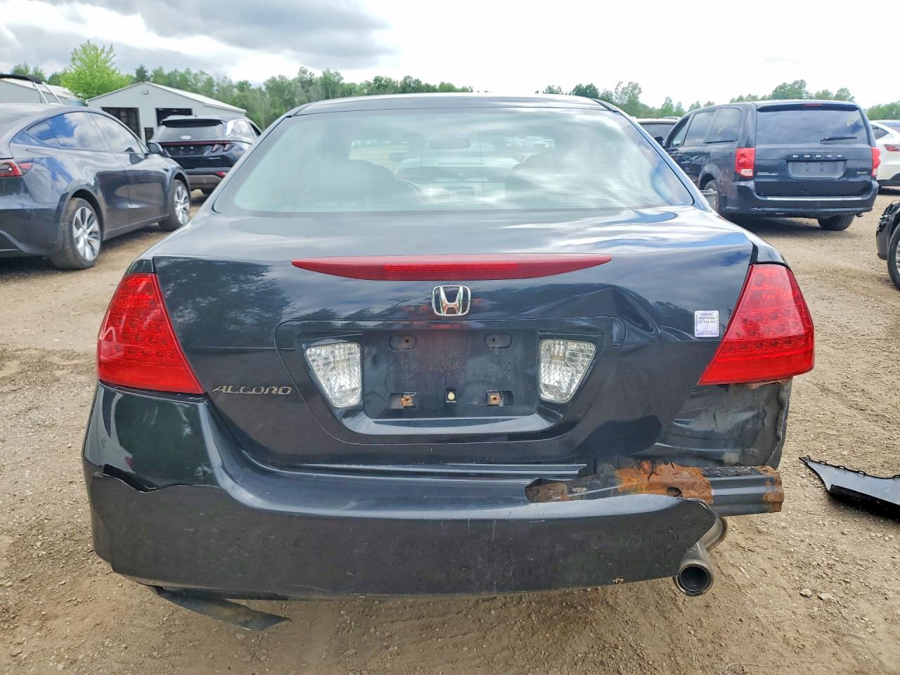 2007 Honda Accord Ex Black vin: 1HGCM56777A814865