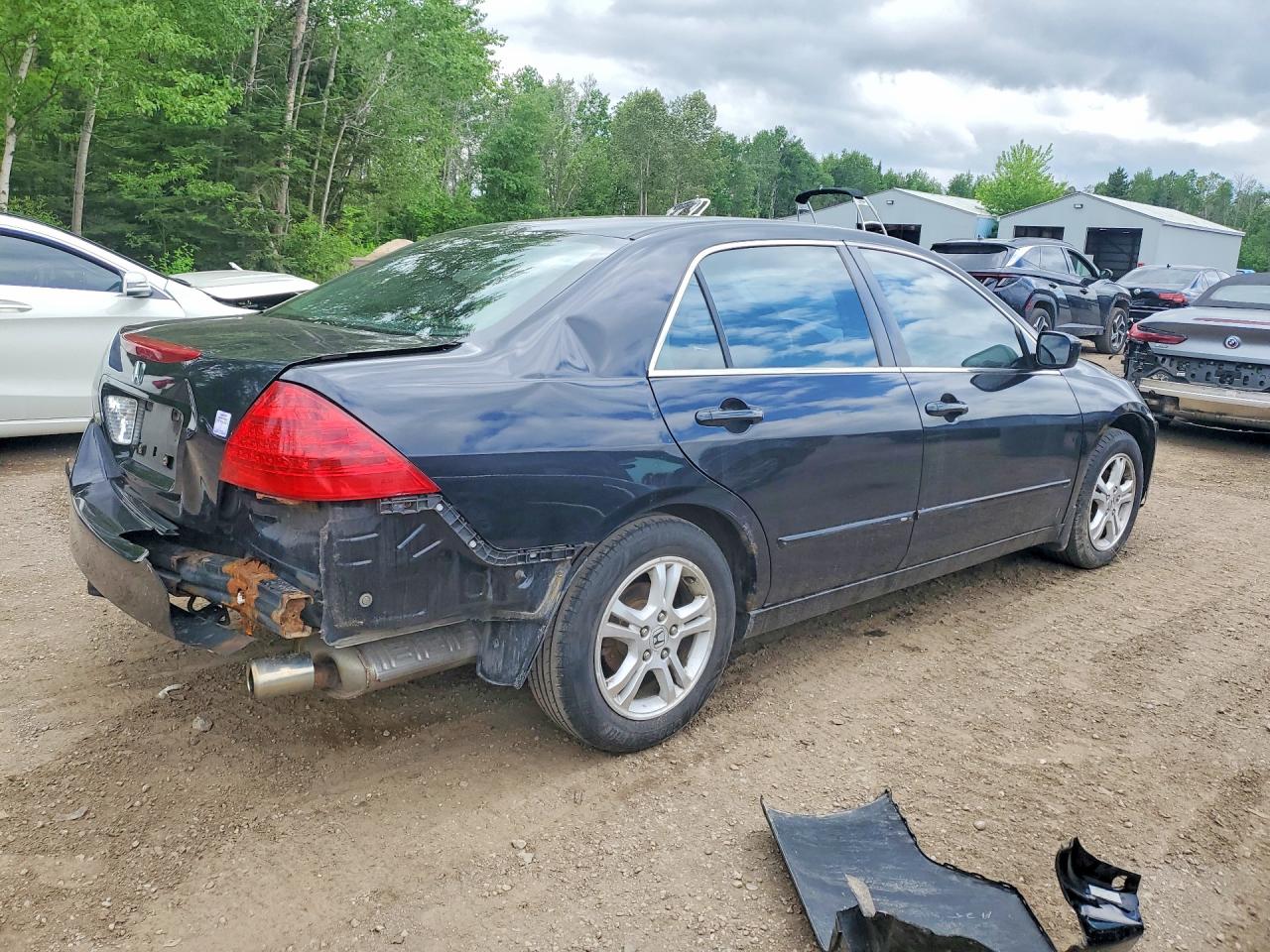 2007 Honda Accord Ex Black vin: 1HGCM56777A814865