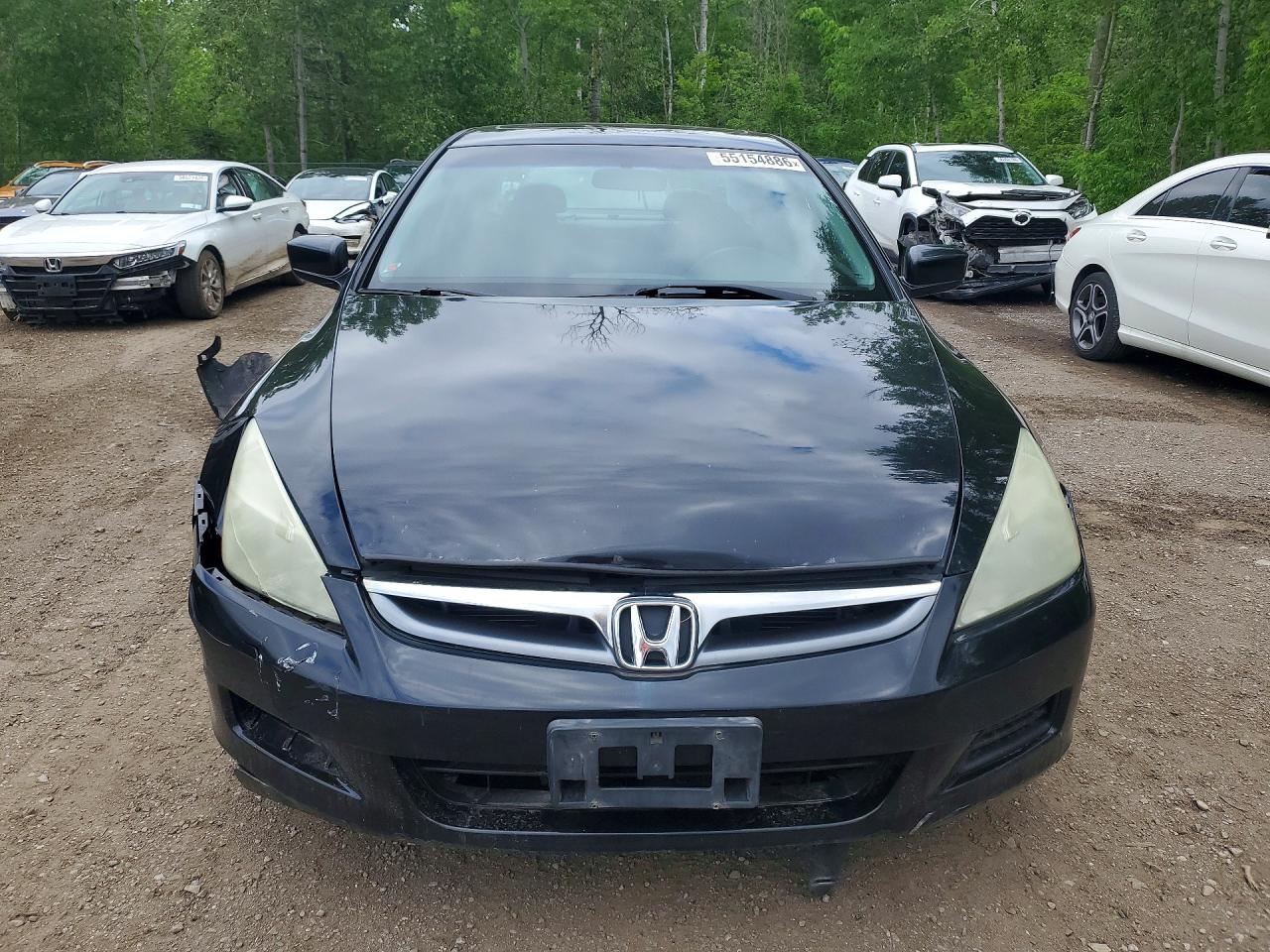 2007 Honda Accord Ex Black vin: 1HGCM56777A814865