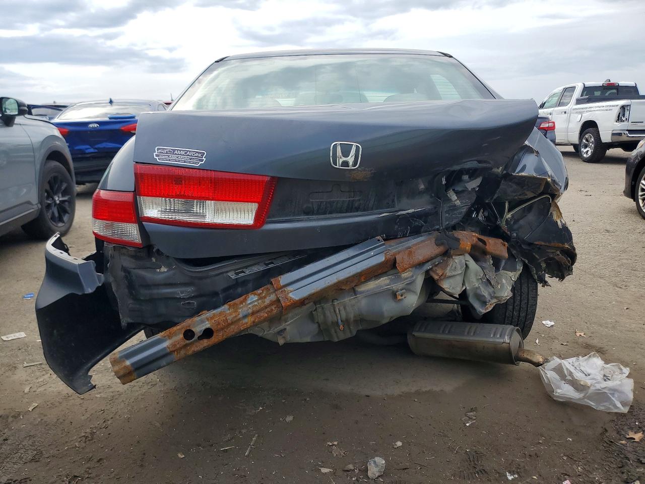 2004 Honda Accord Ex Gray vin: 1HGCM56784A147221