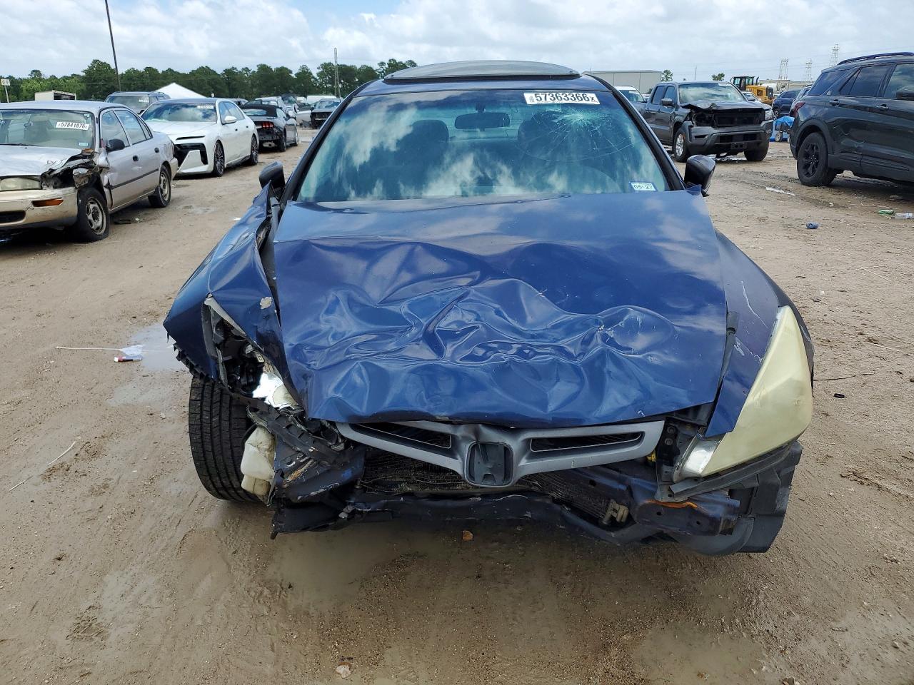 2005 Honda Accord Ex Синий vin: 1HGCM56785A007820
