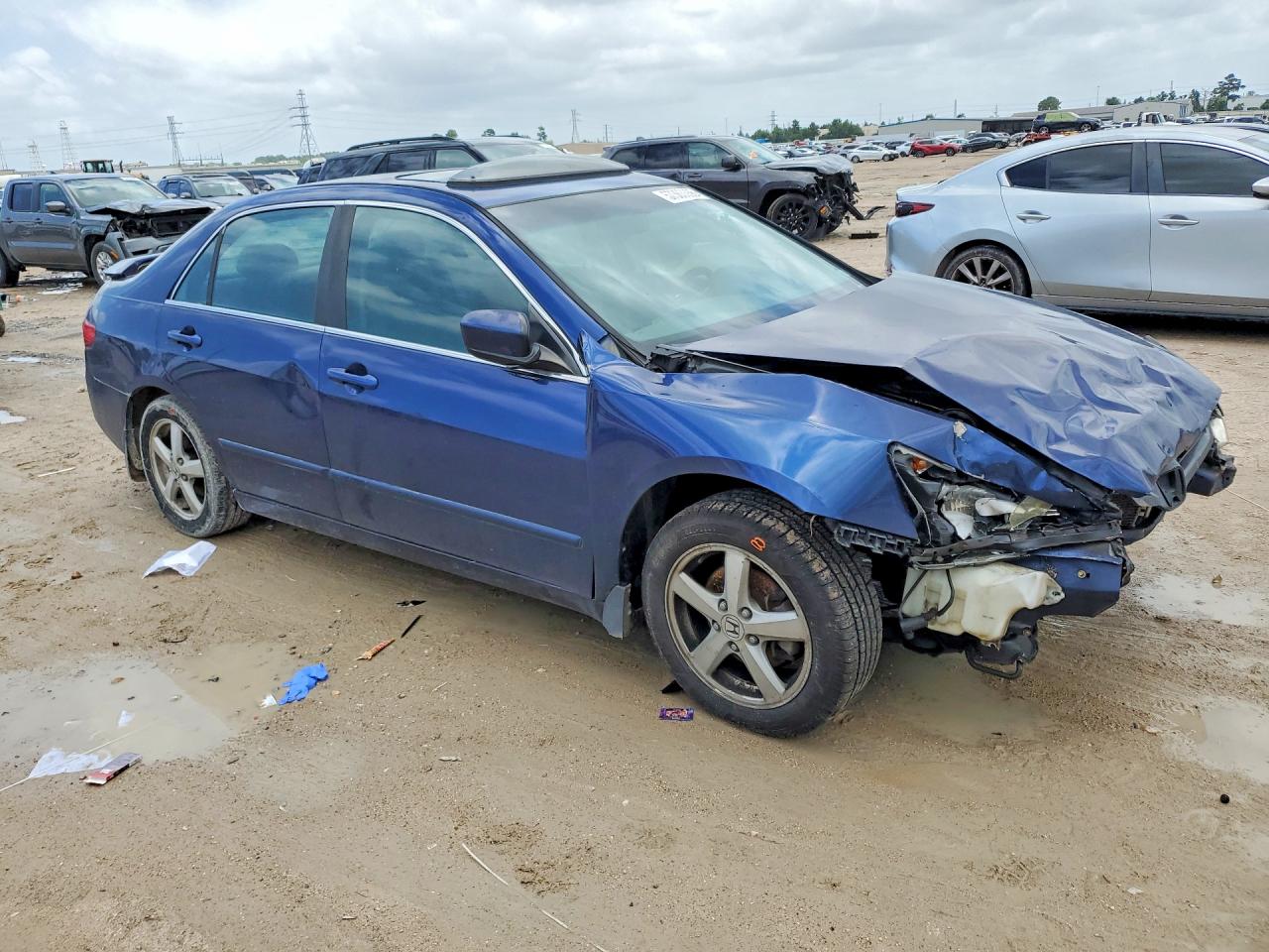 2005 Honda Accord Ex Синий vin: 1HGCM56785A007820