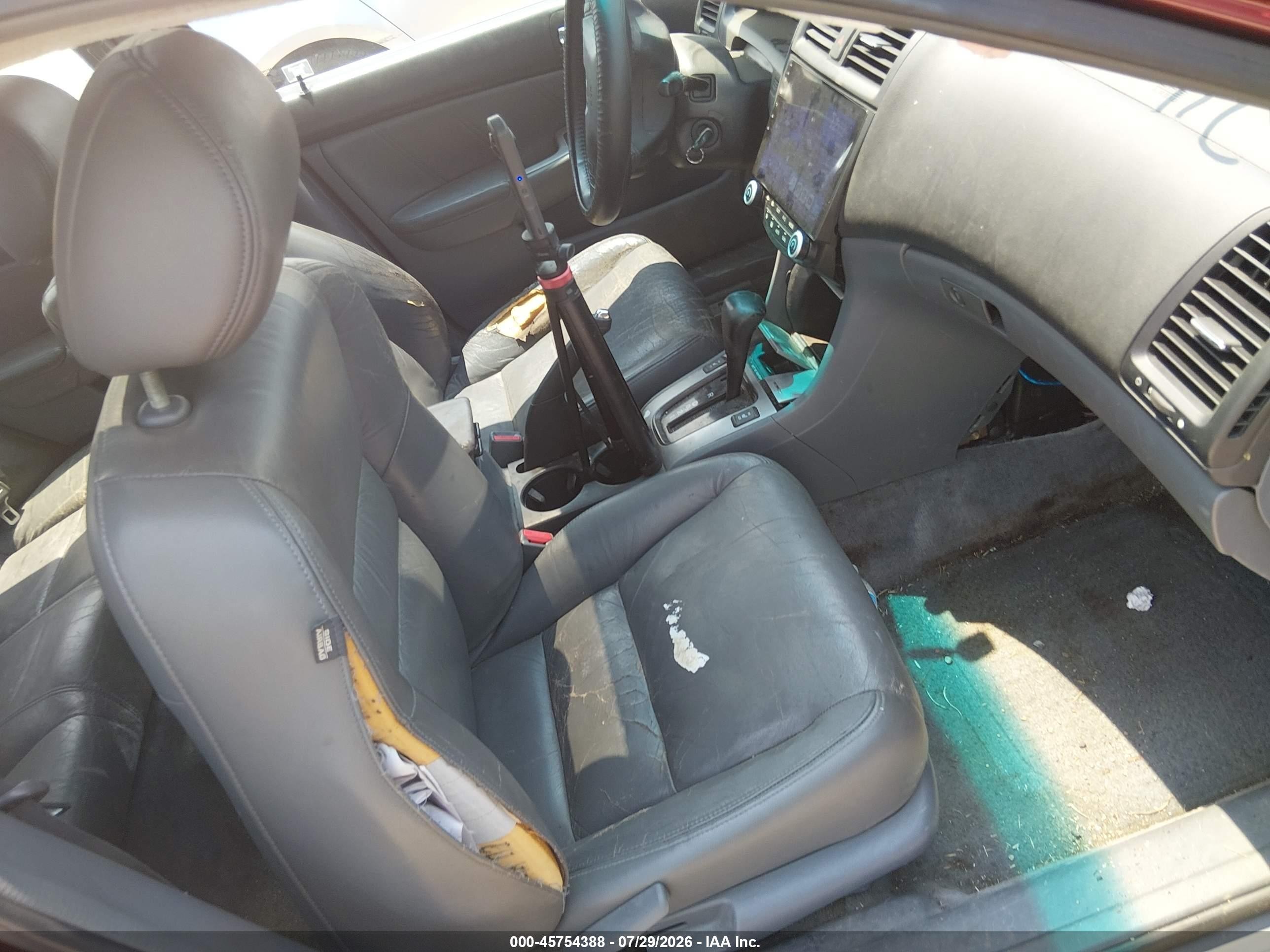 2005 Honda Accord 2.4 Ex Красный vin: 1HGCM56785A082212