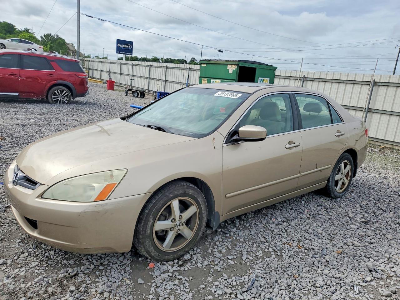2005 Honda Accord Ex Желто-коричневый vin: 1HGCM56785A120683