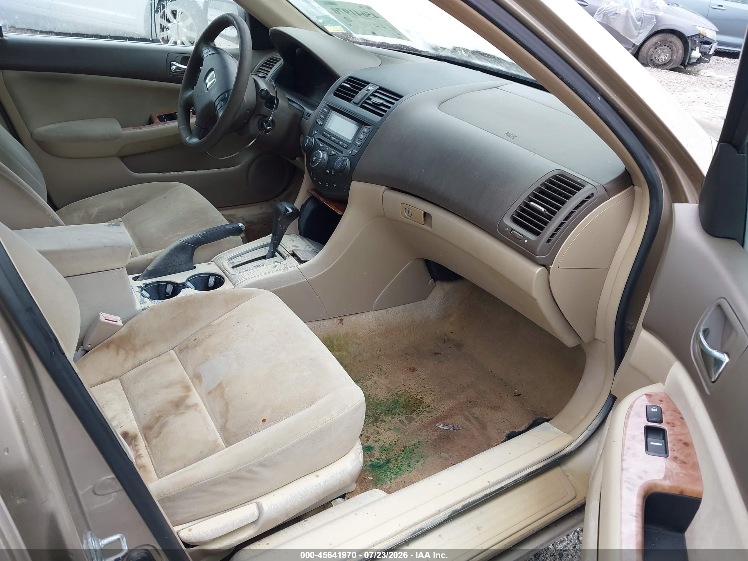 2005 Honda Accord 2.4 Ex Tan vin: 1HGCM56785A196663
