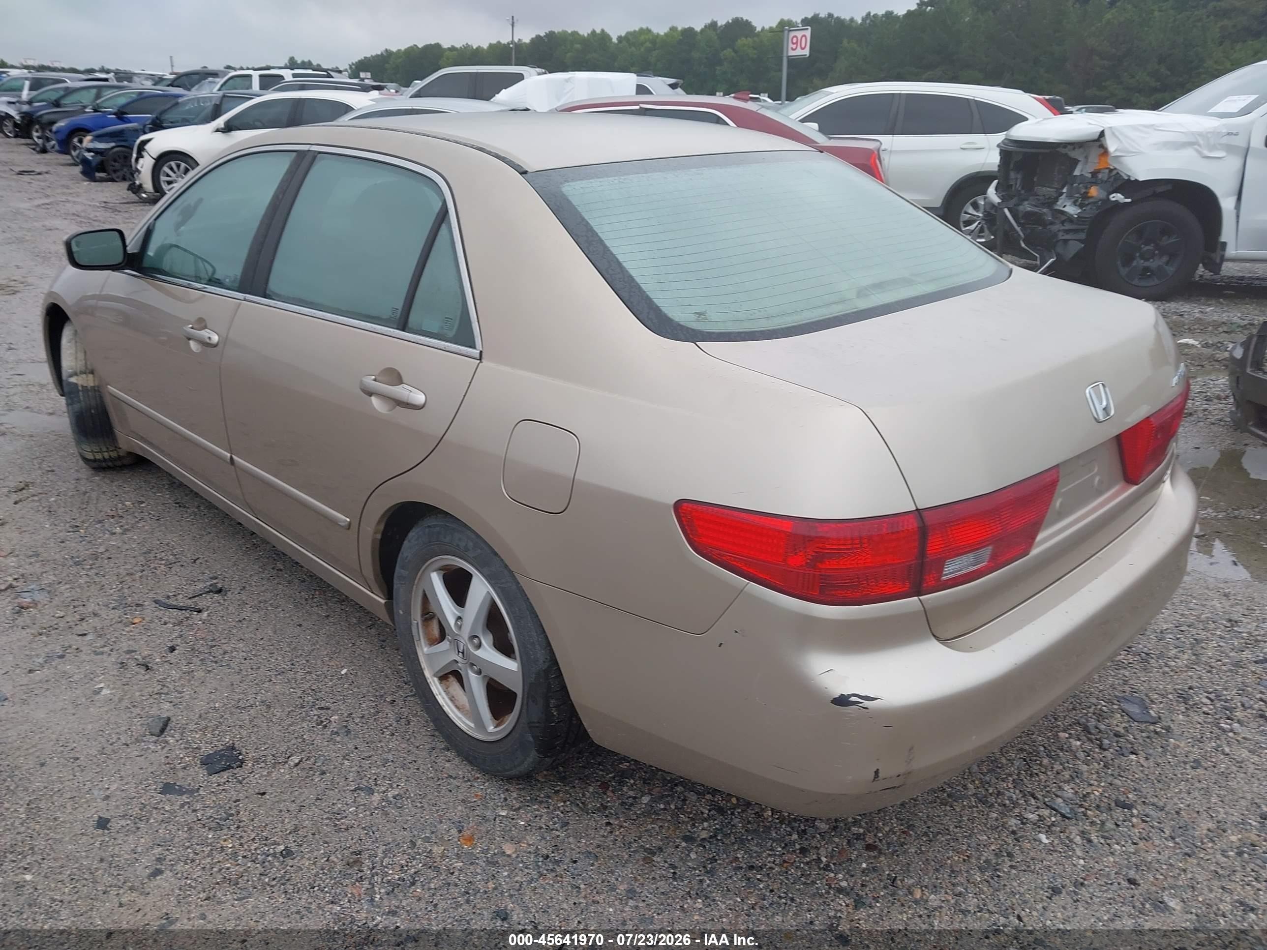 2005 Honda Accord 2.4 Ex Tan vin: 1HGCM56785A196663