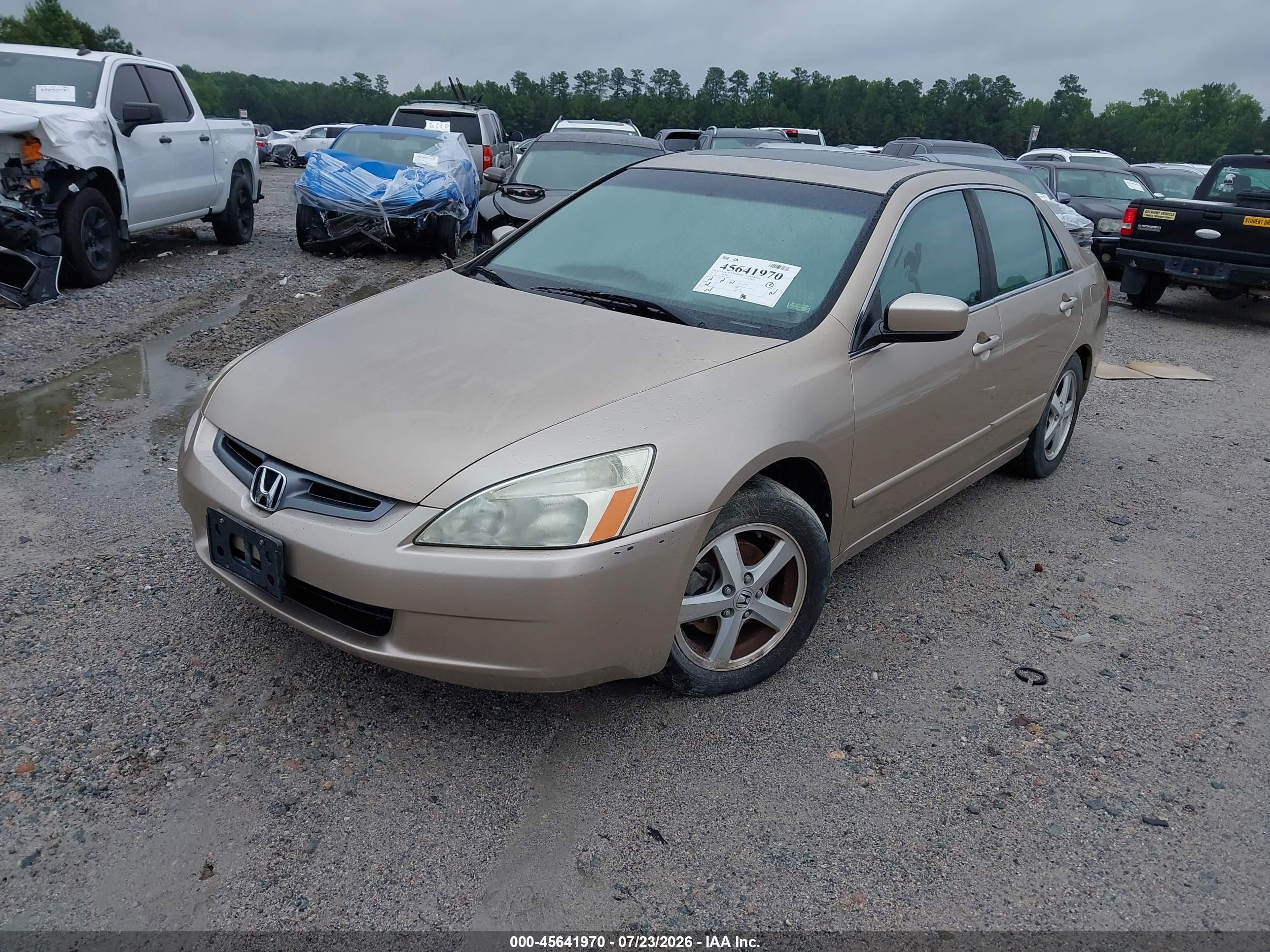 2005 Honda Accord 2.4 Ex Tan vin: 1HGCM56785A196663